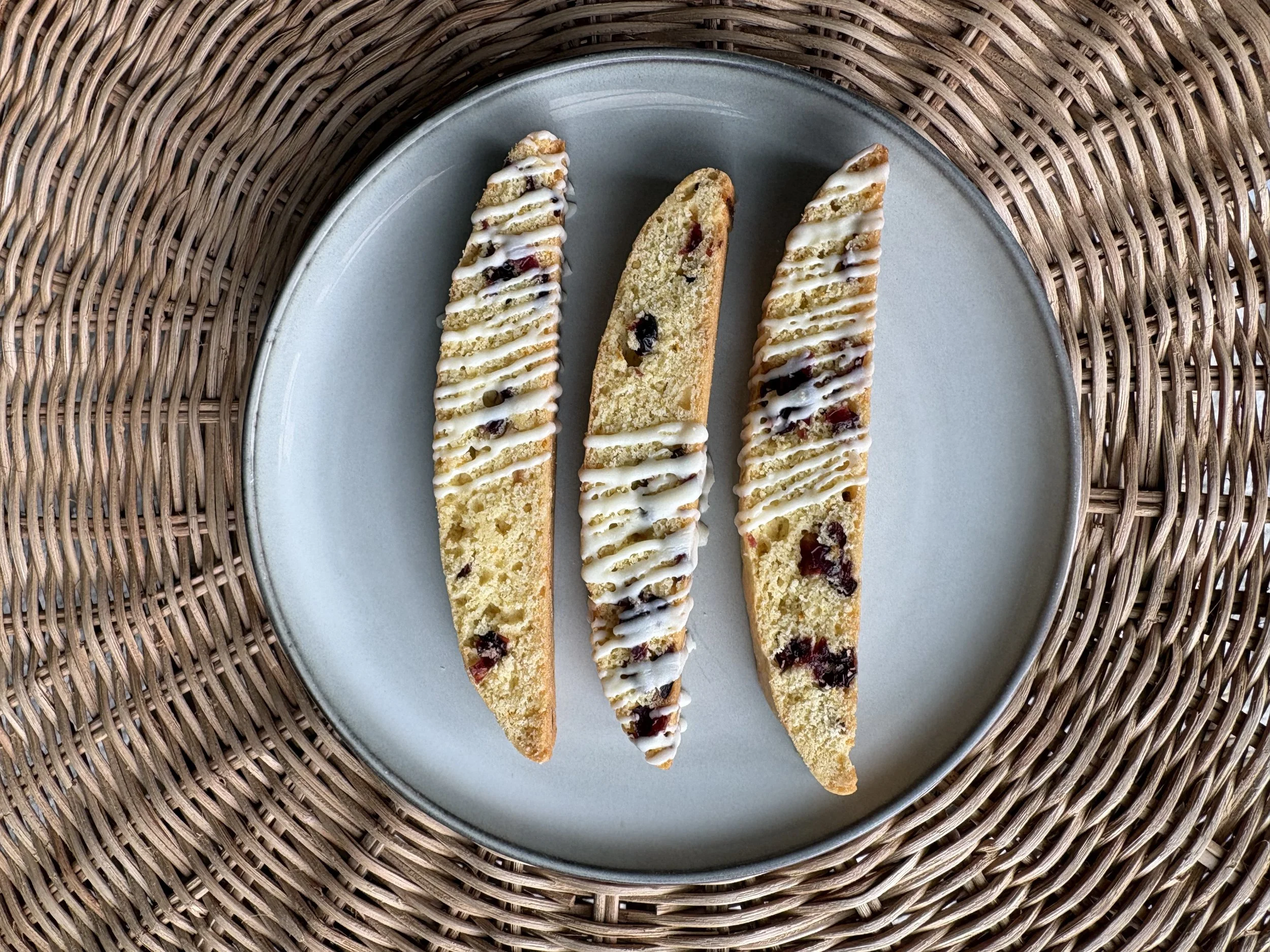 Cranberry Orange Biscotti