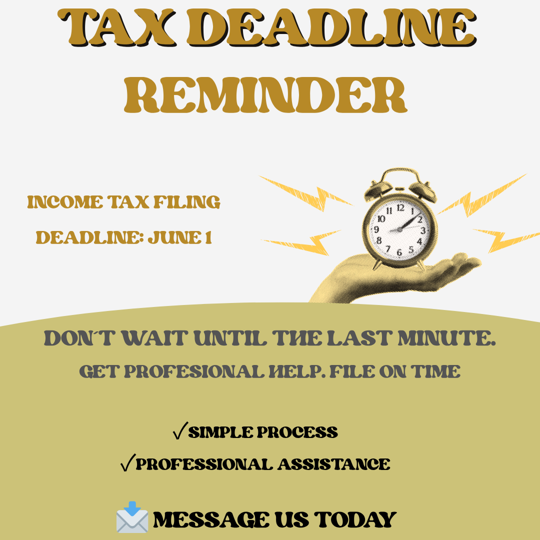 Tax Deadline Reminder: Don’t Wait Until the Last Minute