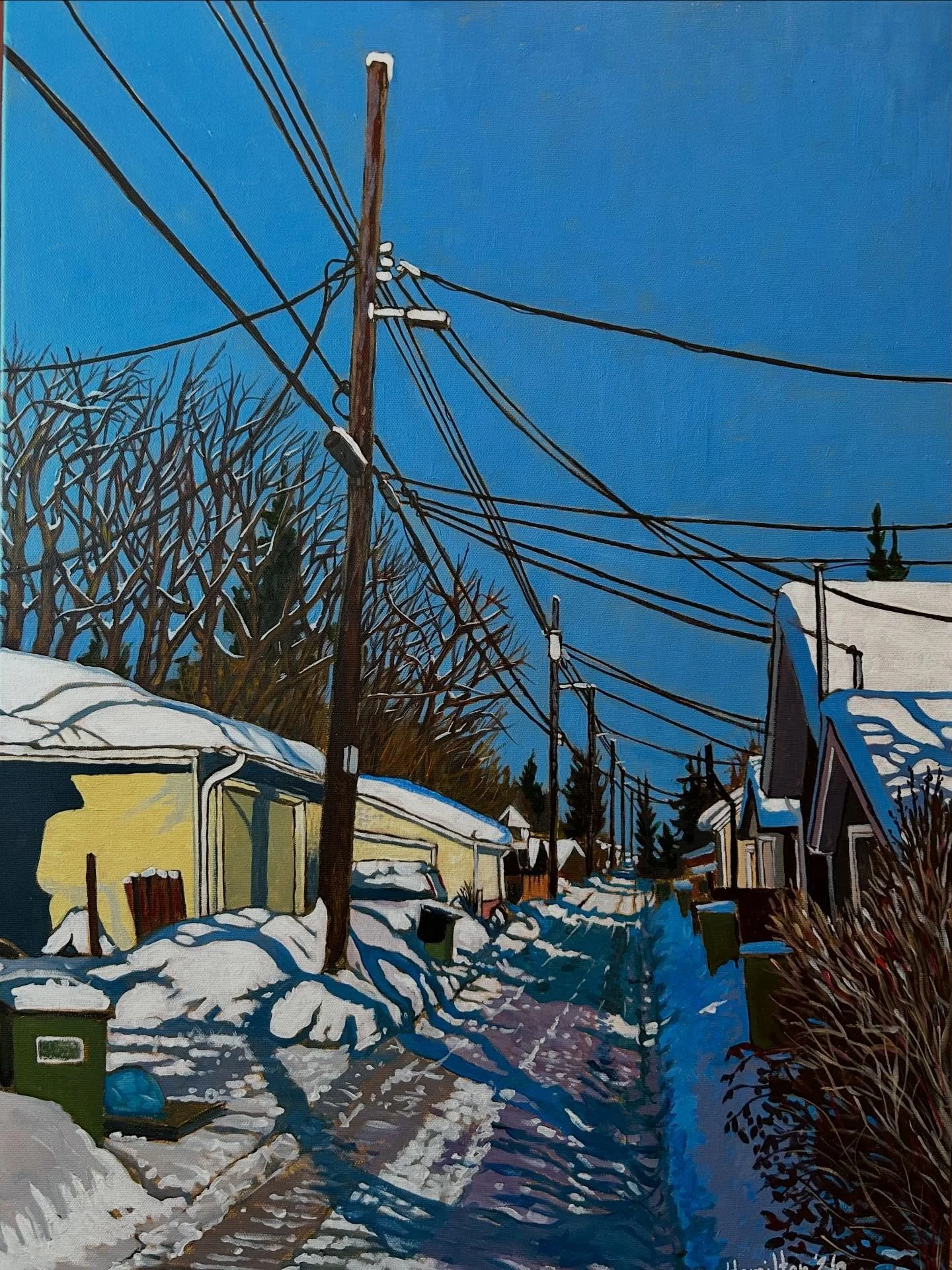 So, for some reason, which is beyond my comprehension, this painting entitled &ldquo;Westmount Lane&rdquo; in acrylic on canvas (18&rdquo;w x 24&rdquo;h) results in close to 5000 reactions, and well over 100 comments on Facebook when I posted it last
