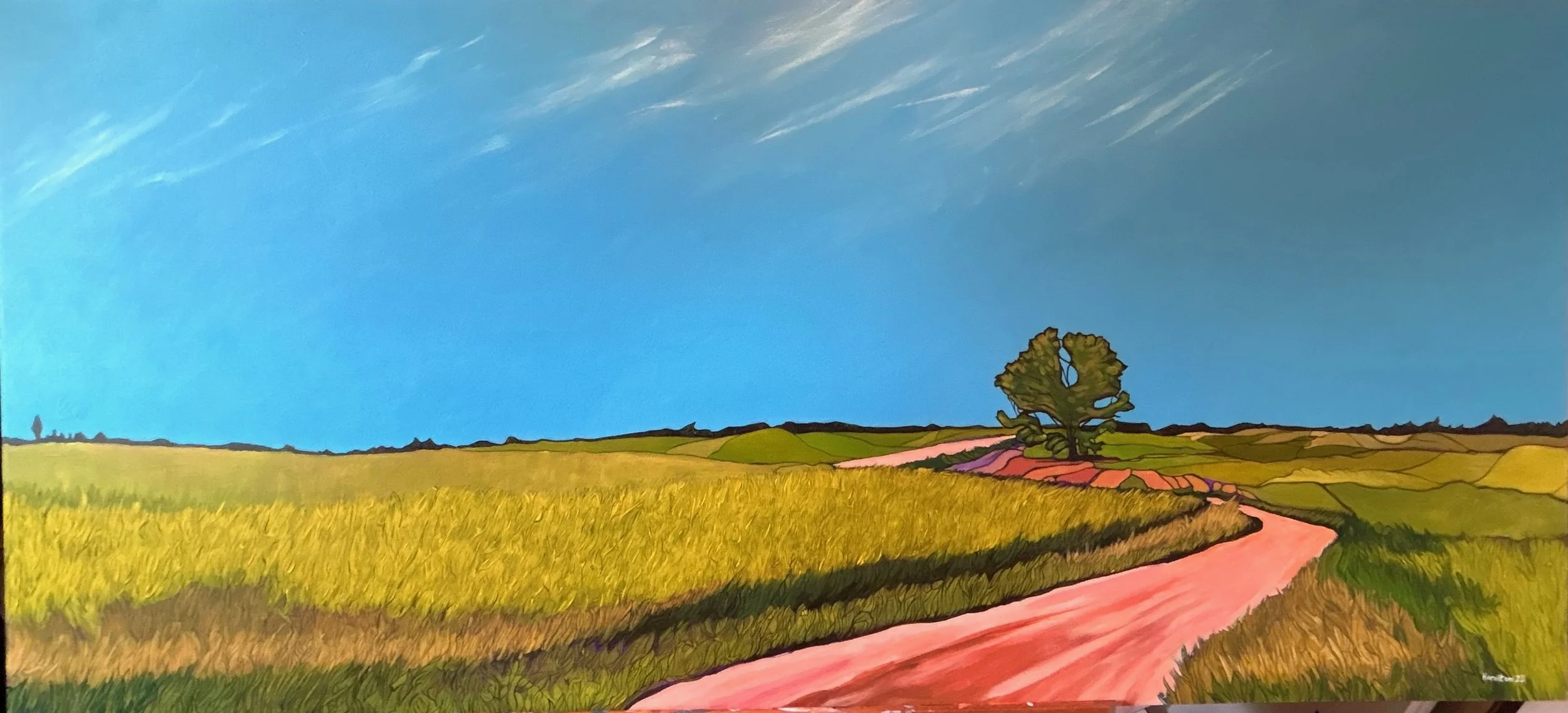 Longview Alberta, 48" x 21"
