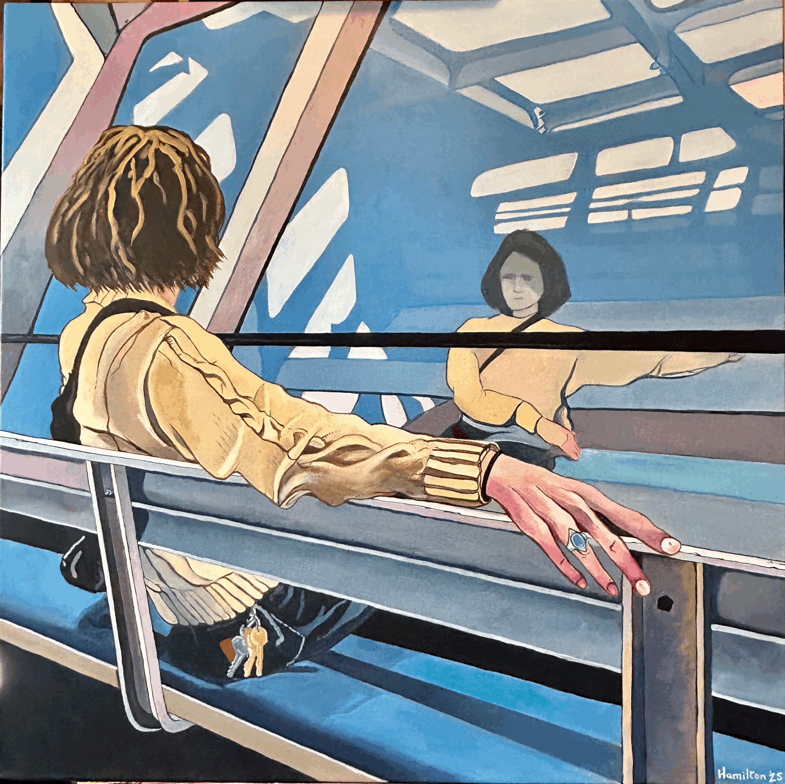 Ferry Ride, 30" x 30"