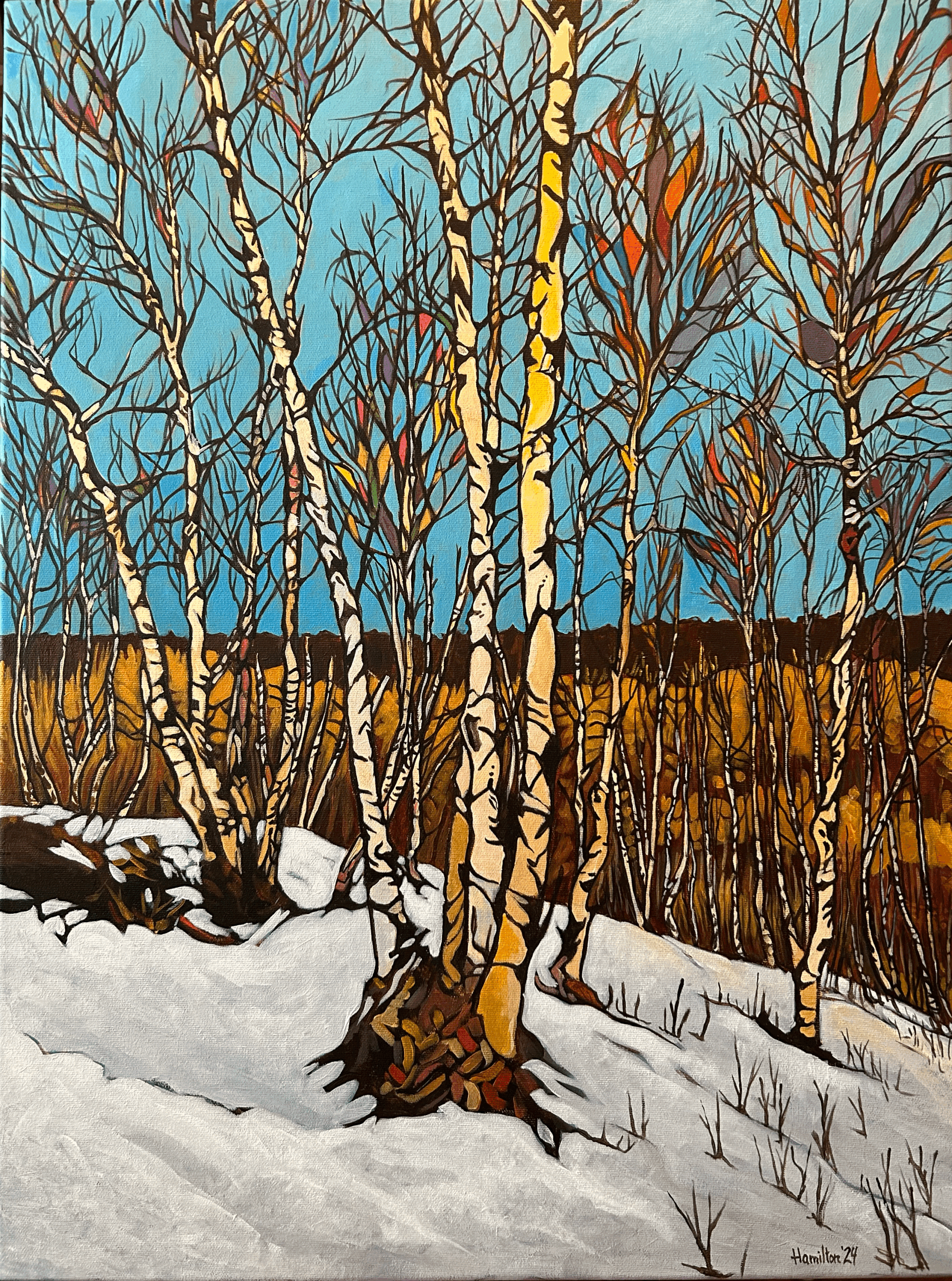 Spring in the River Valley, 18" x 24"