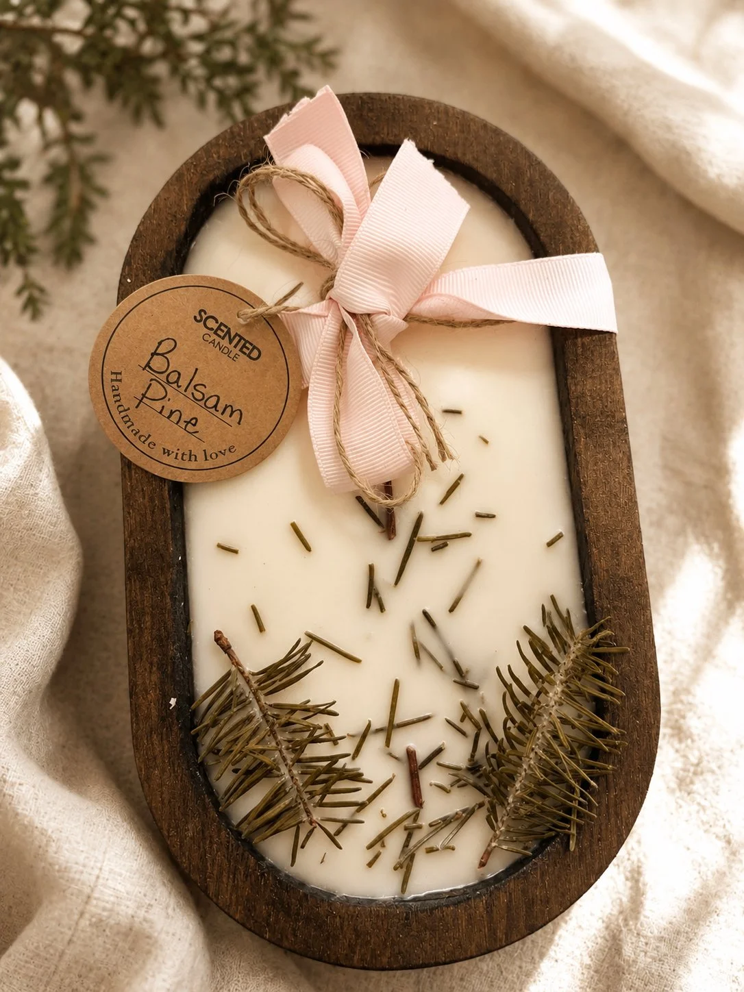 Balsam Pine Wood Bowl
