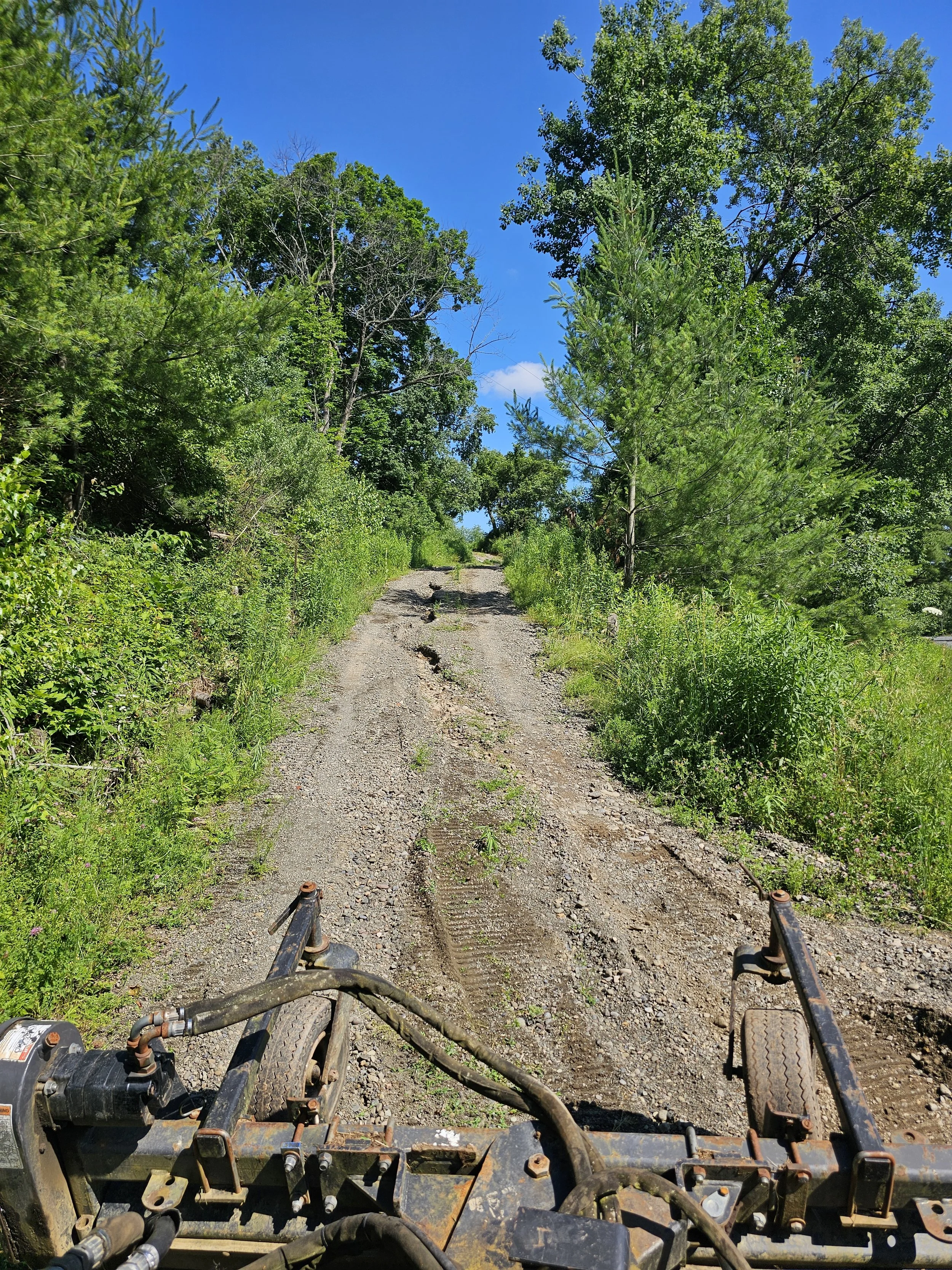 Harley Rake Driveway Before