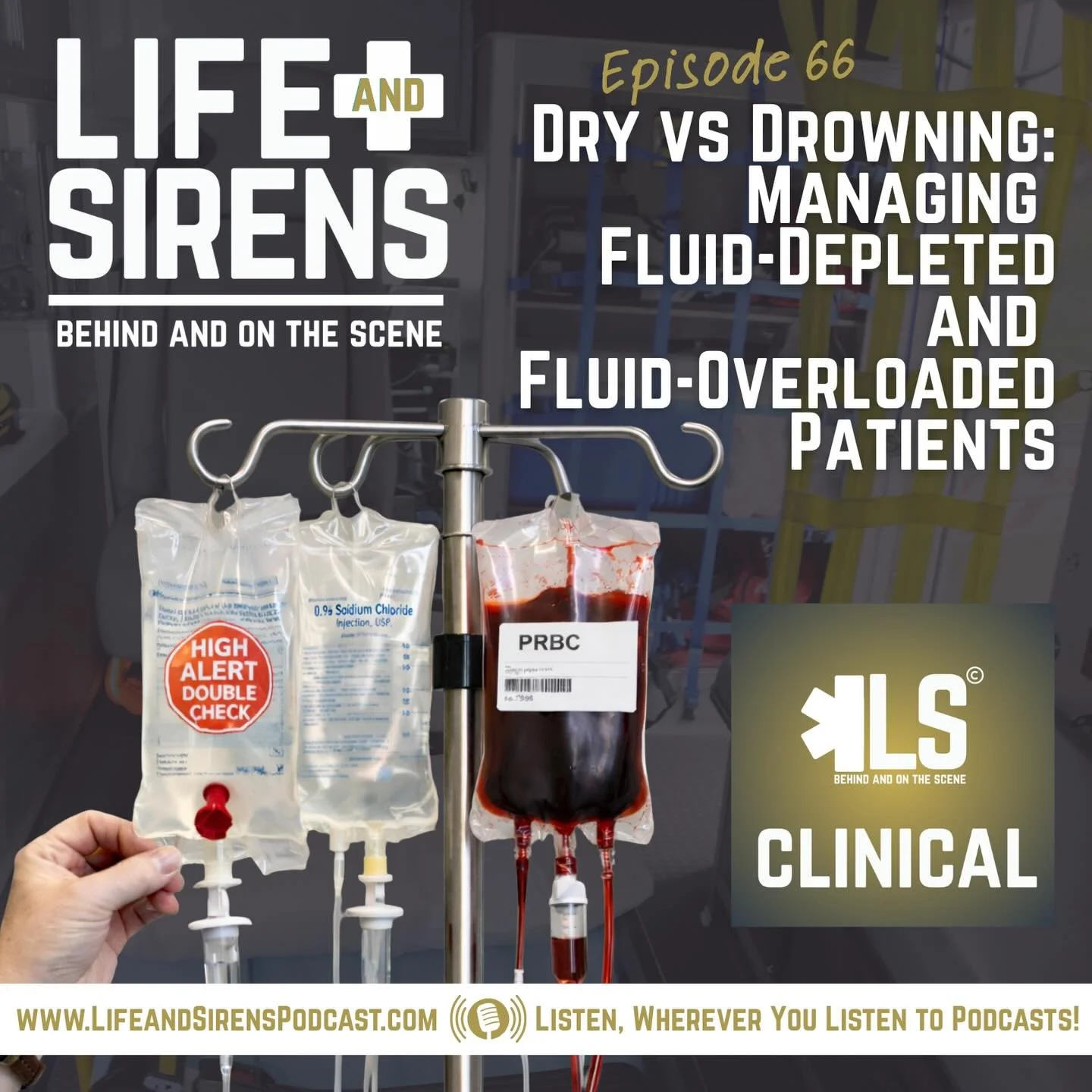 Stop asking, &ldquo;How much fluid should I give?&rdquo;

Start asking, &ldquo;What is failing?&rdquo;

Dry vs. Drowning is LIVE.

Learn the method.
Treat the physiology.
Reassess like a pro.

🎧 Streaming everywhere.

#ems #emt #paramedic #emlife #f