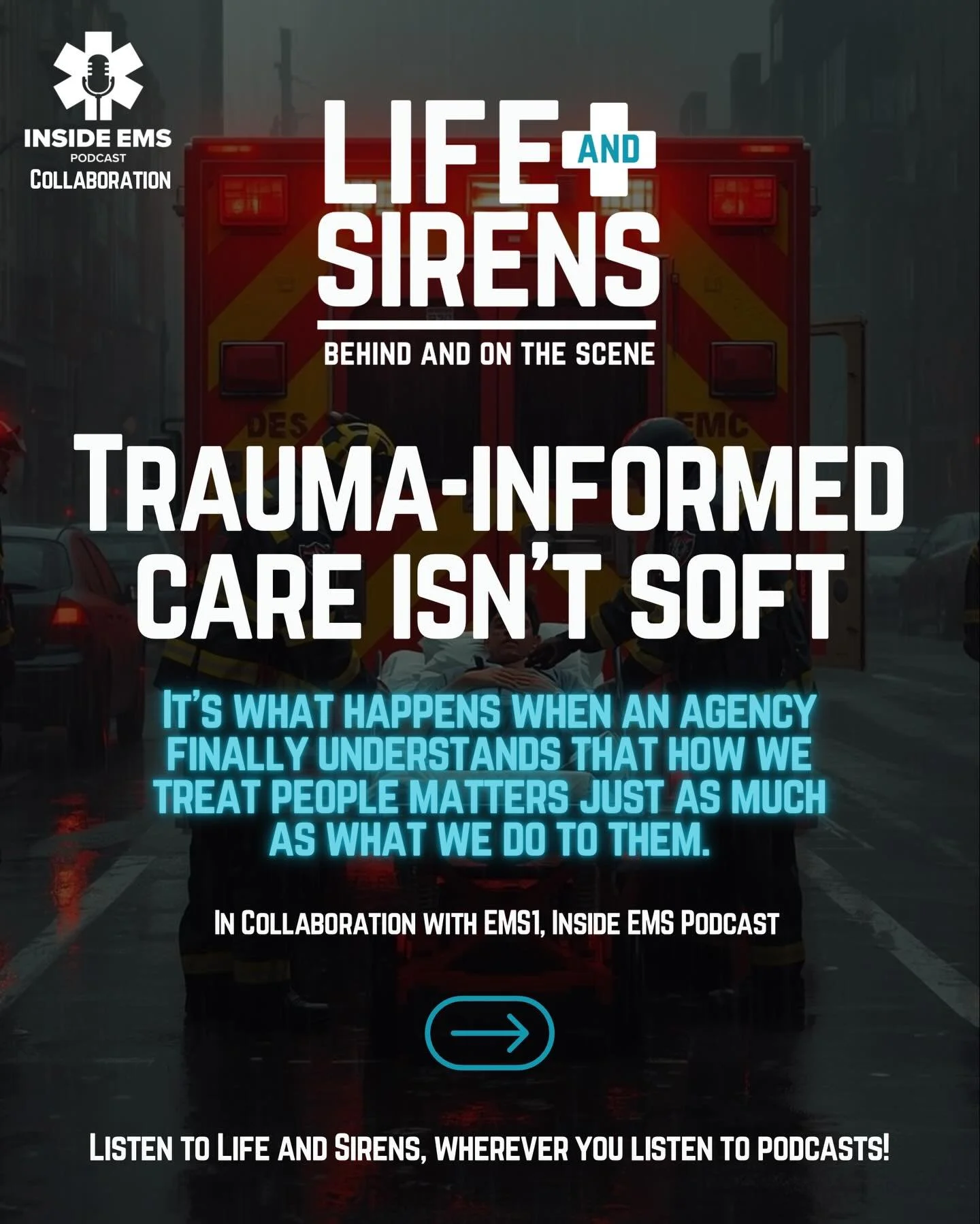 Trauma-informed care isn&rsquo;t about being softer.
It&rsquo;s about being smarter.

This conversation is inspired by a recent EMS1 article highlighting a major shift in EMS&mdash;agencies beginning to adopt trauma-informed care at an organizational