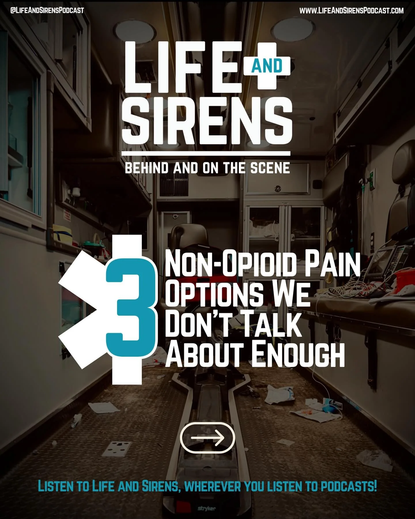SNEAK PEAK OF MONDAY&rsquo;s EPISODE 🚑

We&rsquo;ve created a false choice in EMS:
either you give a narcotic&hellip; or you don&rsquo;t treat pain well.

That&rsquo;s not real medicine.

IV acetaminophen, nitrous oxide, and Ketorolac are all effect