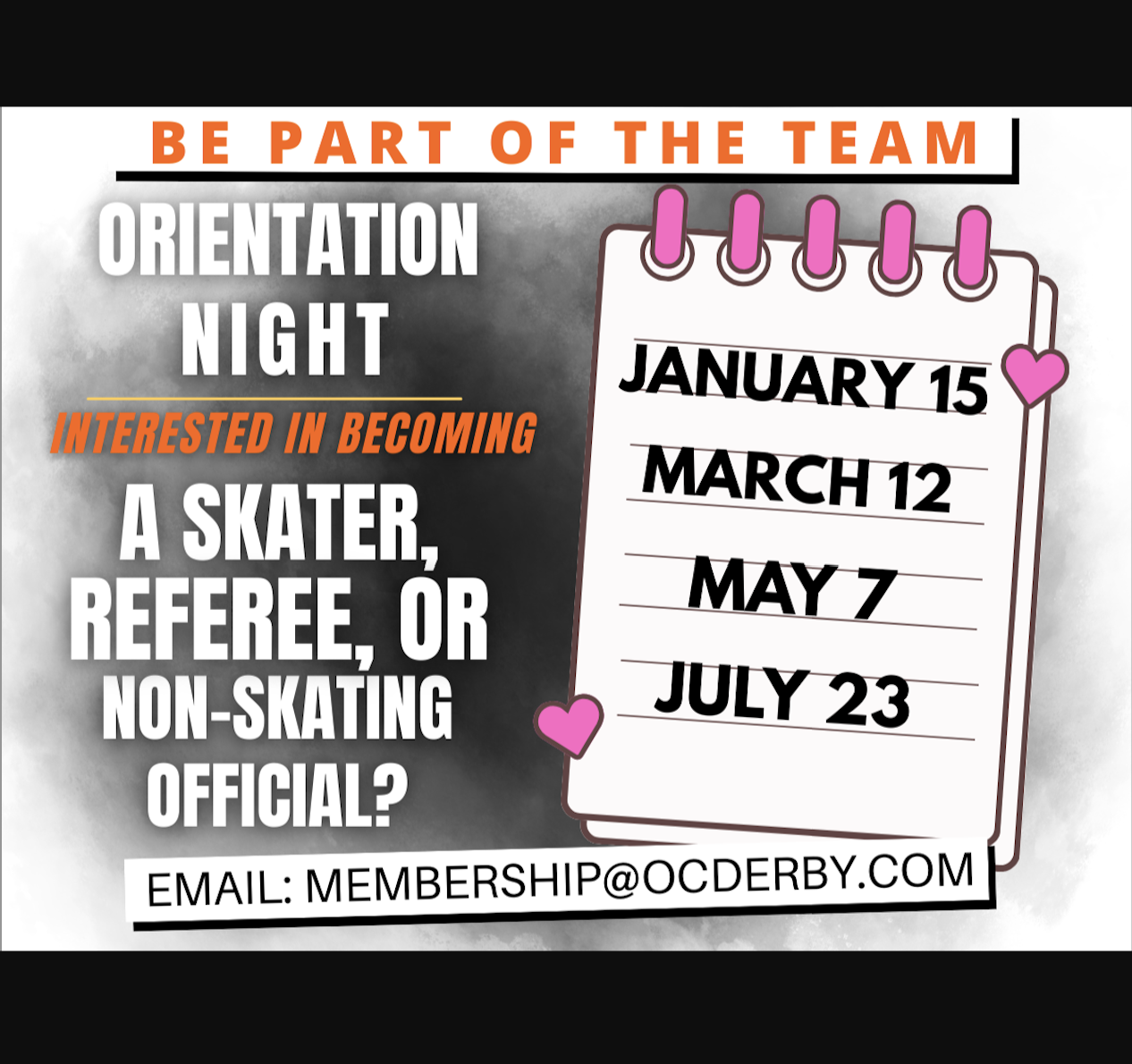 New Skater/Official Orientation