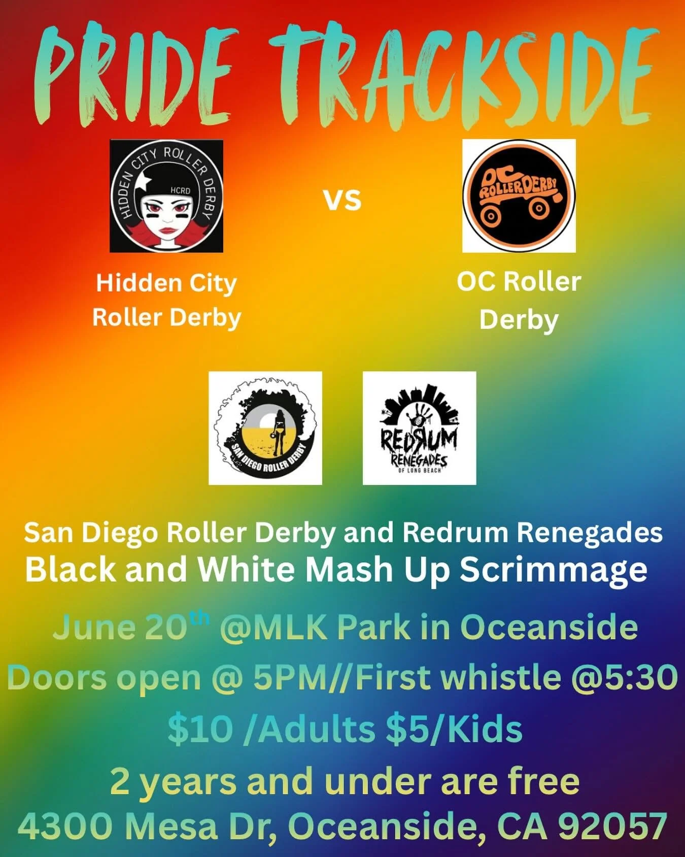 OCRD Vitamin C squad vs Hidden City Roller Derby