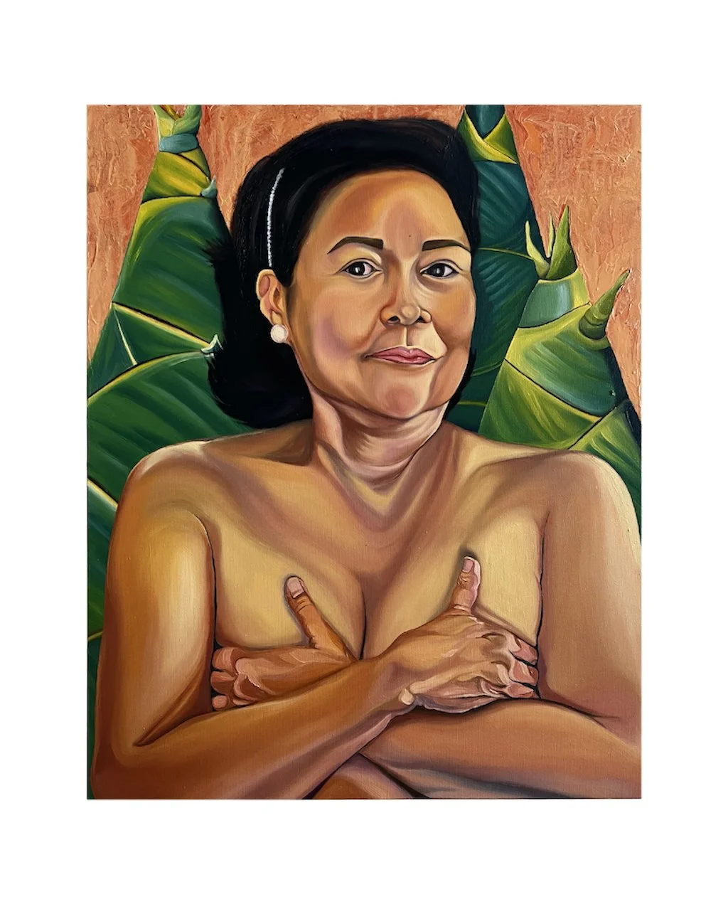 Melanie Tolentino Paat - Bambang, Nueva Vizcaya, PI, 48 x 36 in, oil on canvas, 2021