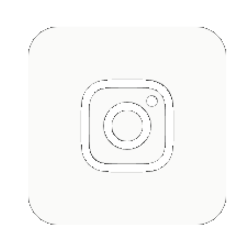 Instagram app icon with a white background and a black camera outline with a small circle in the top right corner.