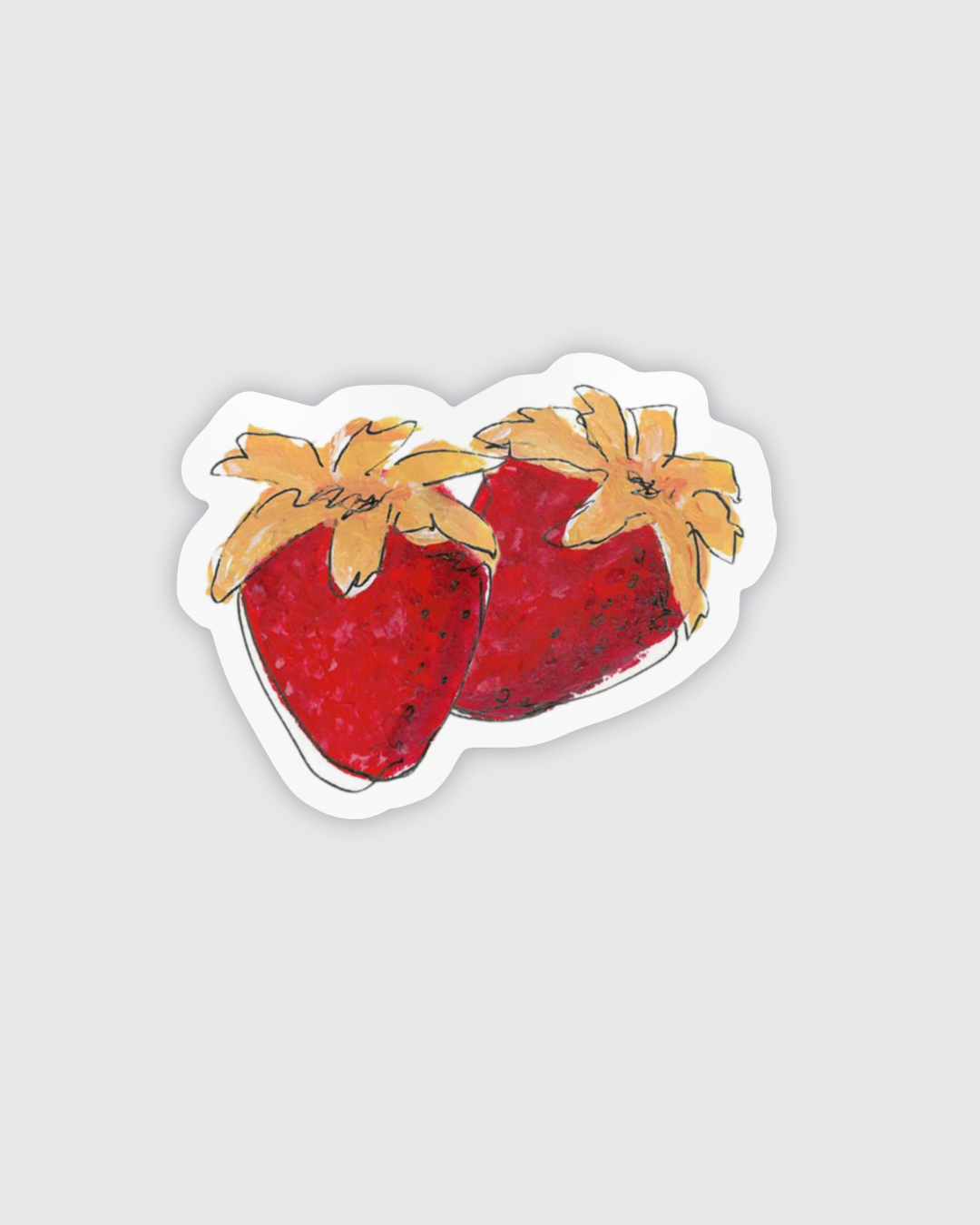 strawberry sticker