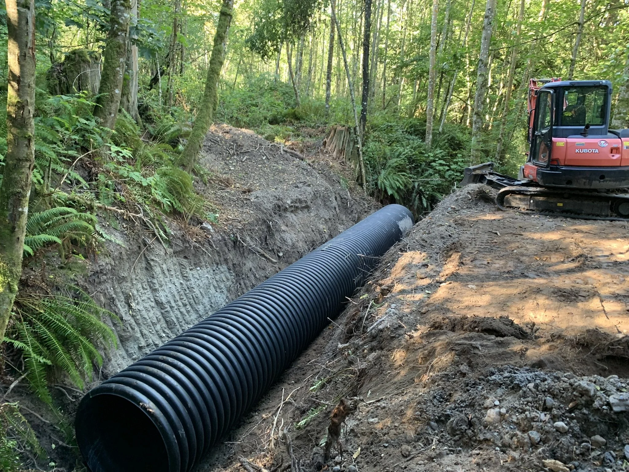 Culvert, ditch, site drainage, catch basin, drainage solution