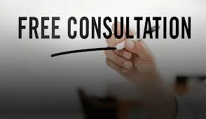 Hand writing on transparent surface, with text 'FREE CONSULTATION'