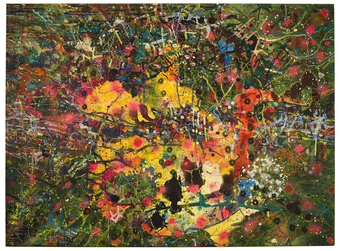 Landon Mackenzie: Mapping History. Image: Landon Mackenzie, Houbart's Hope (Green, Hope Advanced, Hope Dasht.