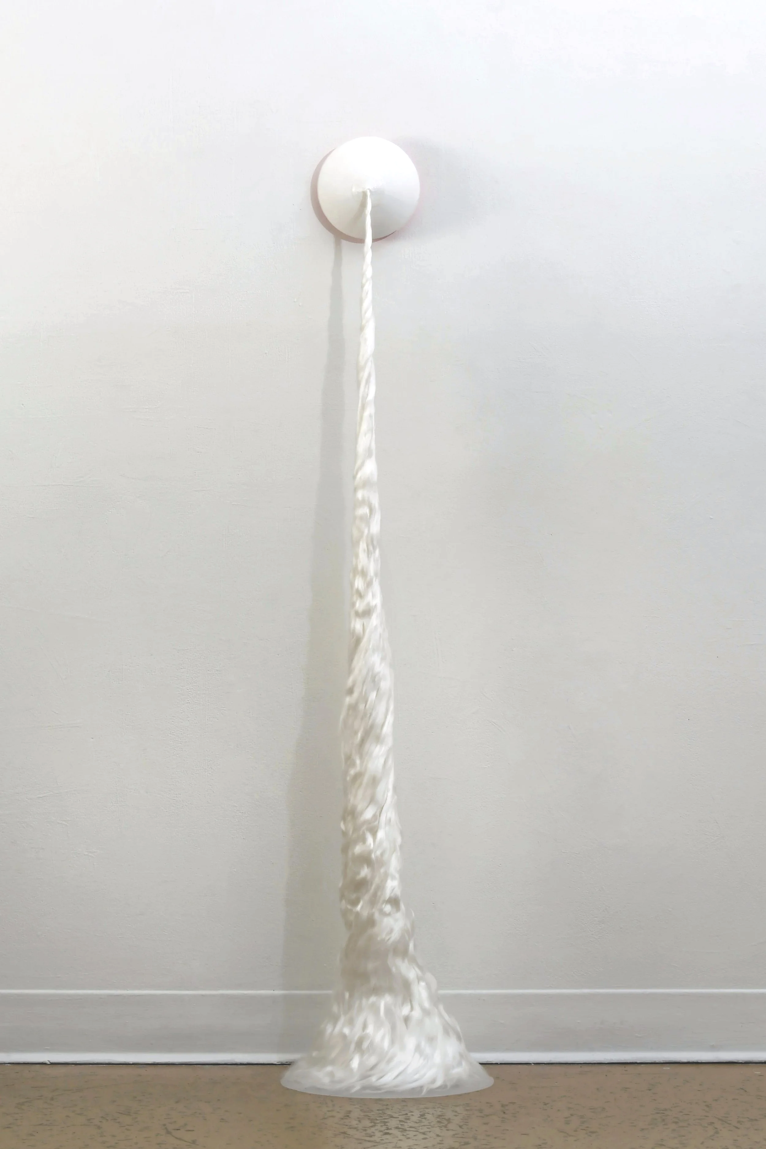 The Giver. Plaster, acrylic paint, bamboo tercel, wax. 2026.