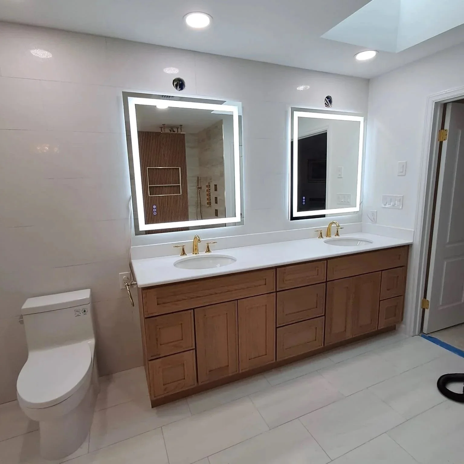 Remodeled bathroom vanity