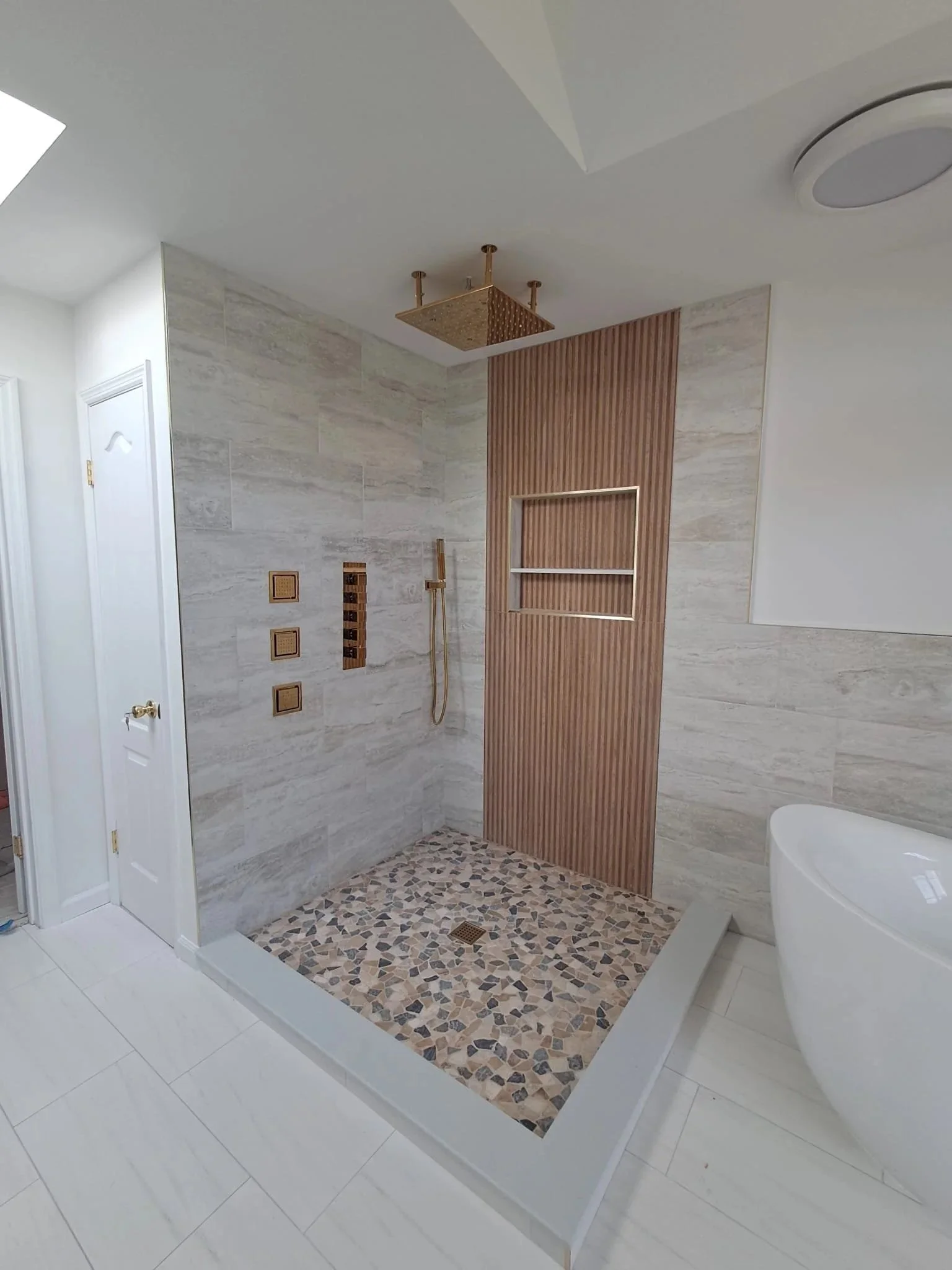 Remodeled shower