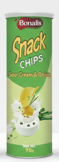 Snack Chips, Sour & Cream Flavor