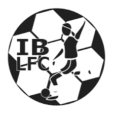 Logo featuring a stylized soccer player kicking a ball, with the text 'TB LF C' beside the player, all within a circular design.