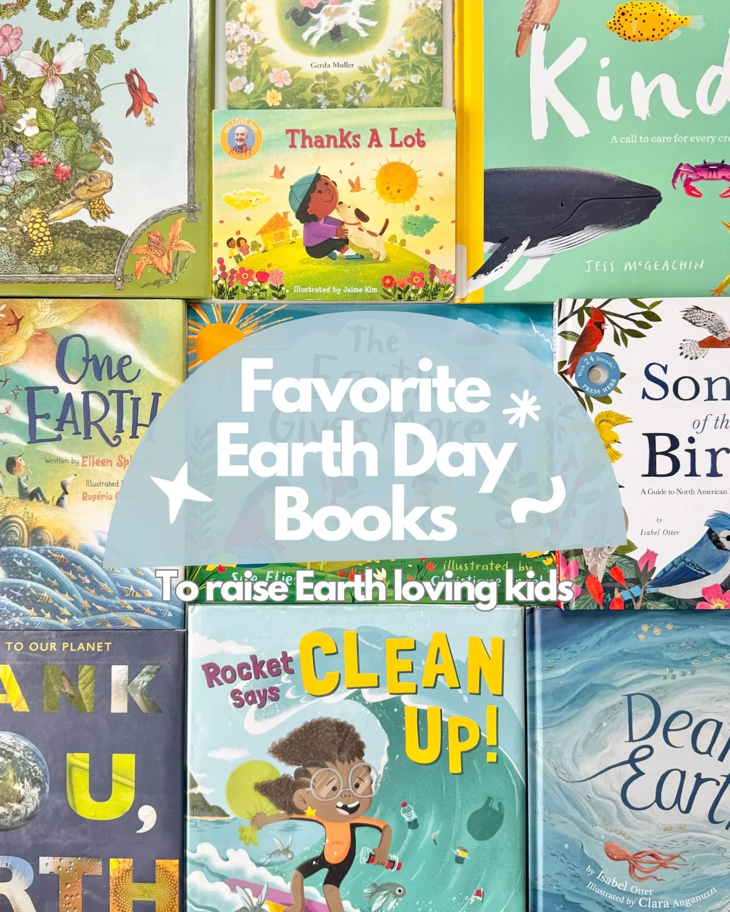 Happy Earth Day! 🌎 I&rsquo;m so grateful for our beautiful Earth. I love using books to help teach and inspire my kids about the importance of taking care of our Earth. Here are my favorite books to help raise Earth loving kids: 

🌞 Thanks A Lot by