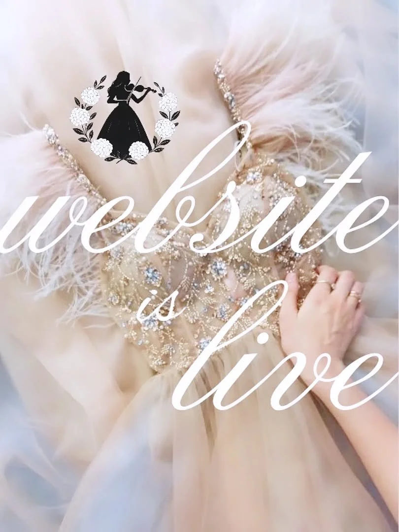 The website is officially LIVE. ✨

I am so excited to finally share this with you. This space was designed to reflect the heart behind what I do &mdash; cinematic, bespoke live violin set to your most special day ever.

Explore the experience, browse