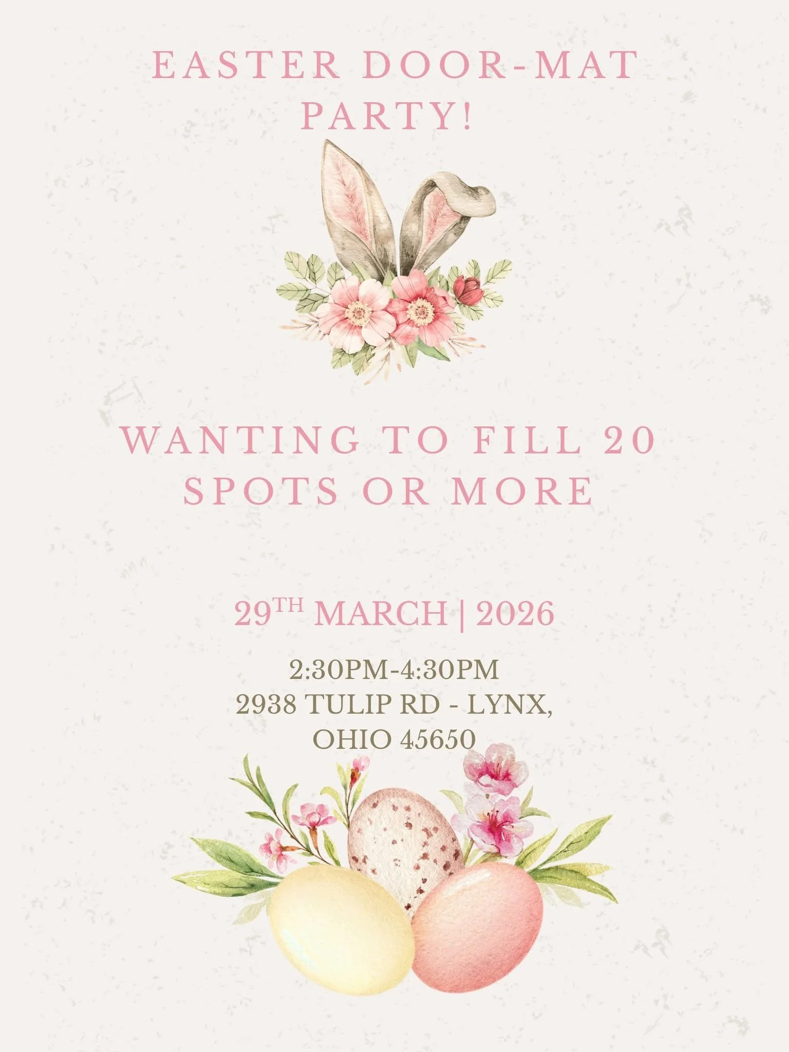 Easter Door Mat Party Adult