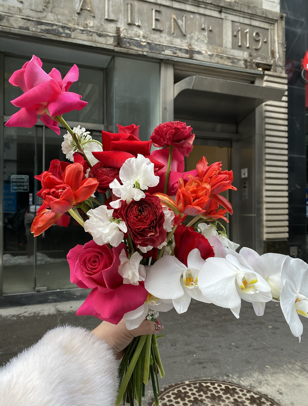 wrapped bouquet - valentine's day