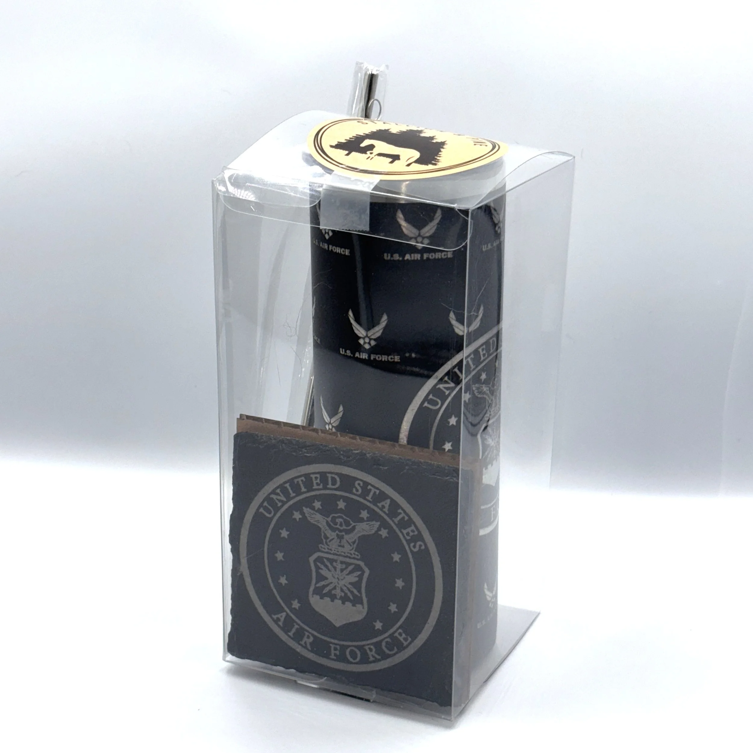 Air Force Skinny Tumbler/Coaster Set
