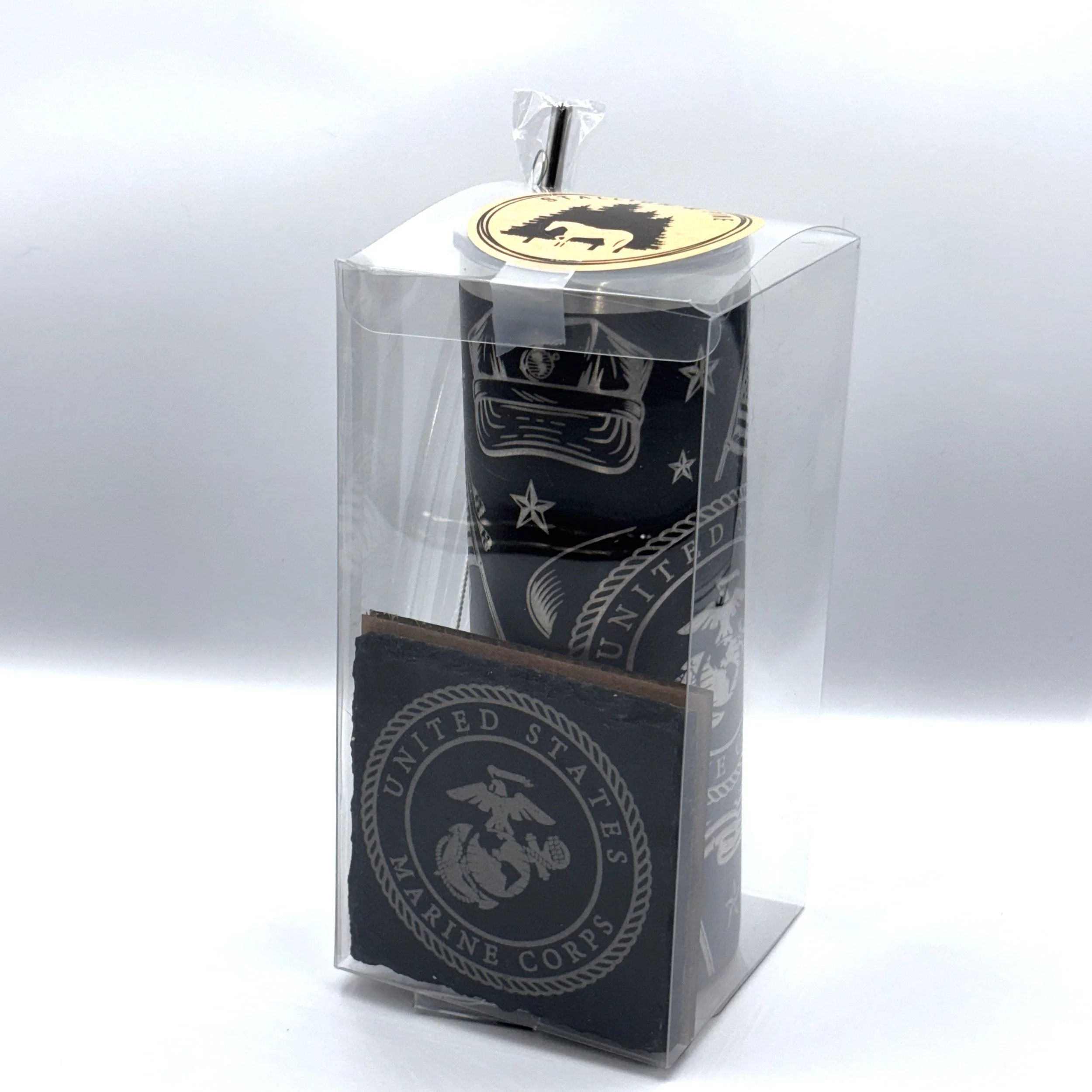 Marine Skinny Tumbler/Coaster Set