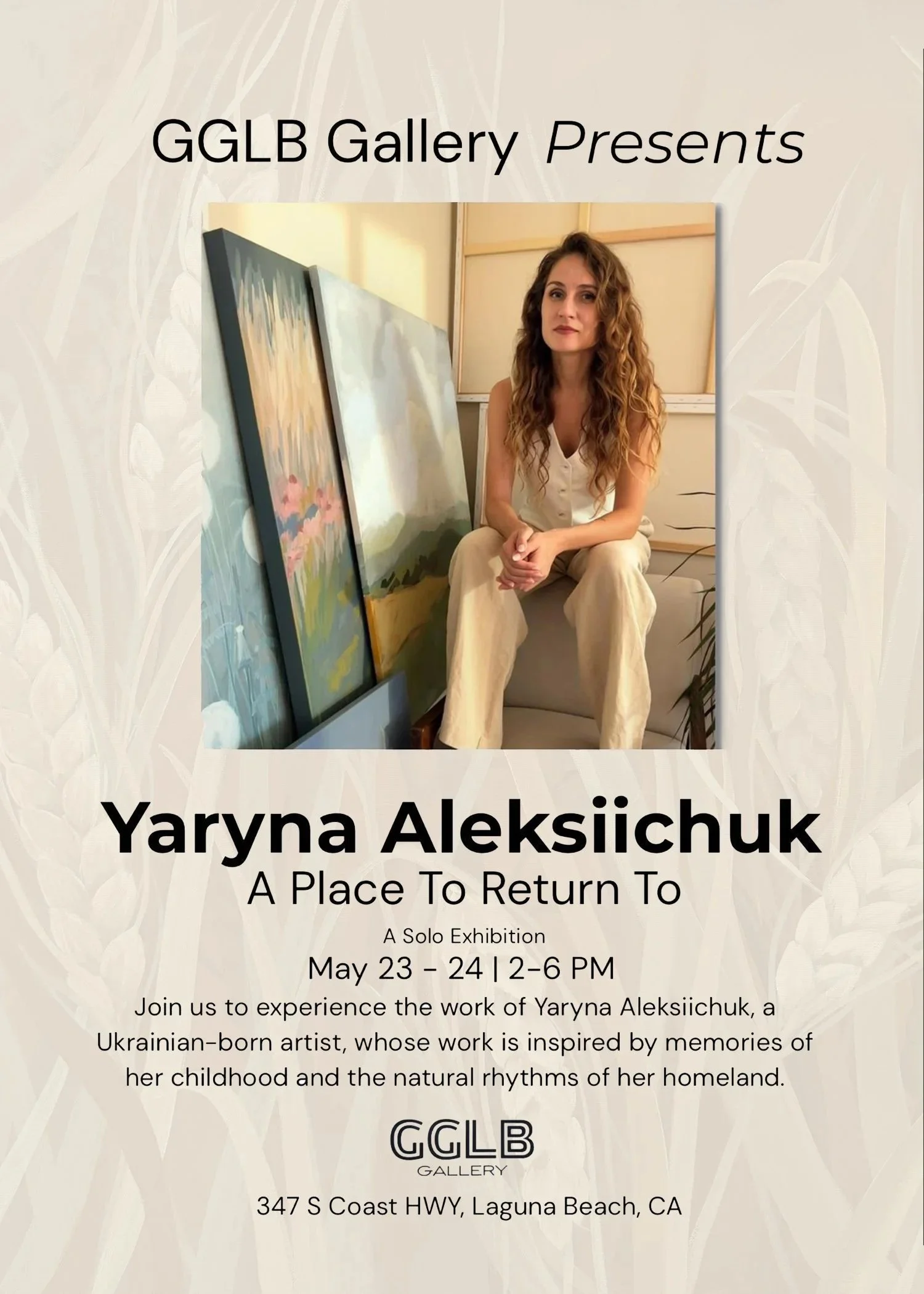 A solo exhibition at GGLB Gallery in Laguna Beach, CA