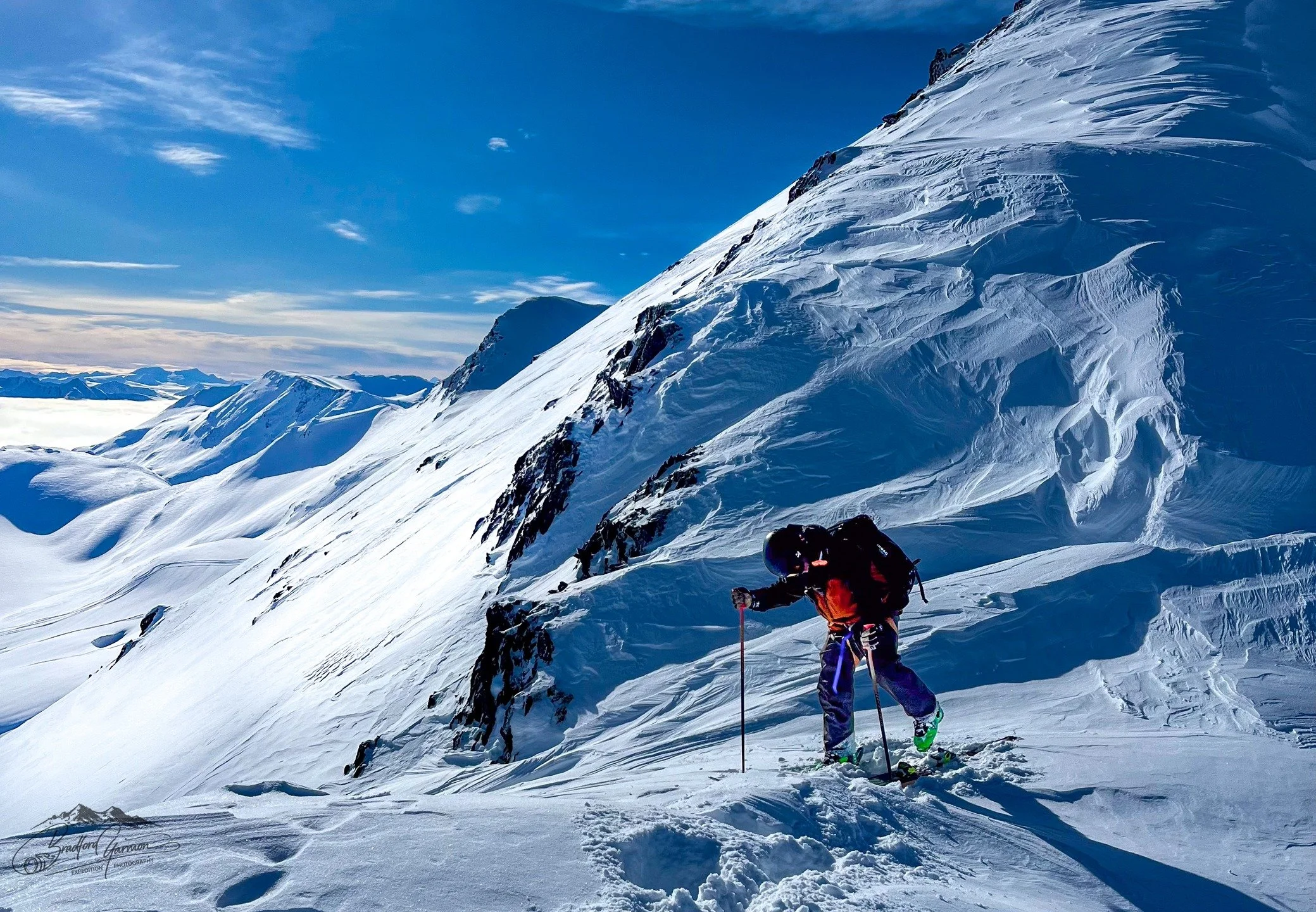 High in Alaska&rsquo;s Chugach Mountains, every step is earned. Wind-carved ridges, endless snow, and the quiet grind of the climb test your resolve.
And then the mountains soften.
Tiring ascents give way to hidden valleys where small creeks slip thr