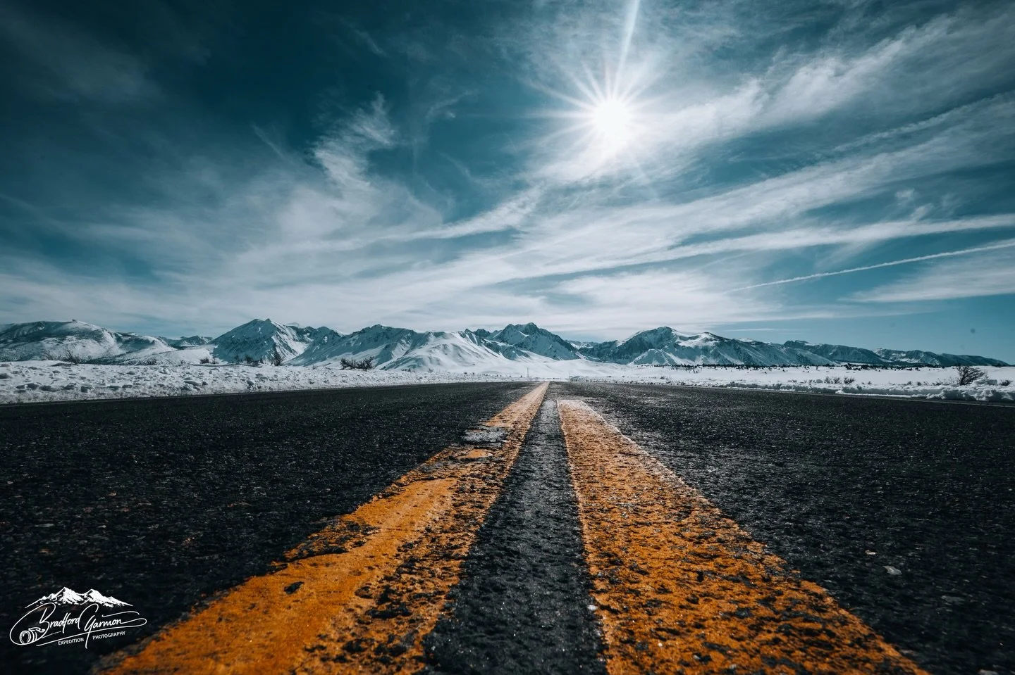Cold air. Empty highway. Sun cutting through high desert clouds like a spotlight.

There&rsquo;s something about this stretch of California that makes you feel small in the best possible way &mdash; miles from noise, miles from distraction, just asph