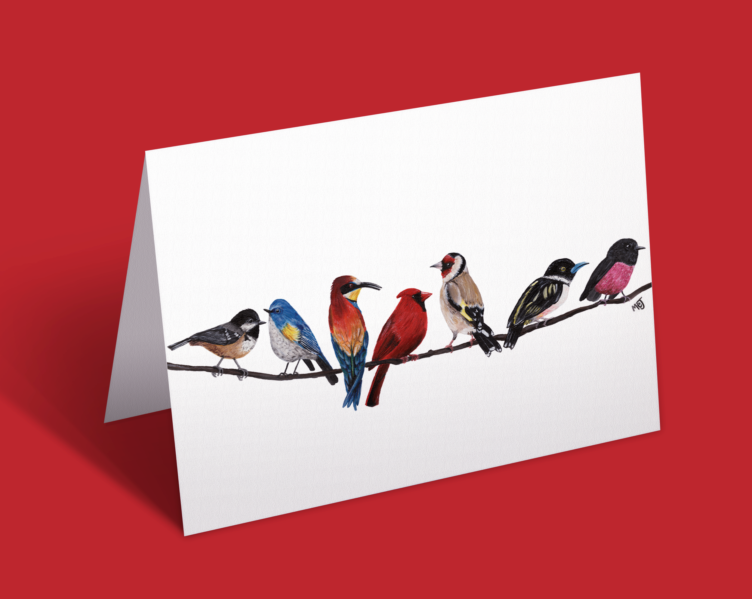 Bird Line Greeting Card
