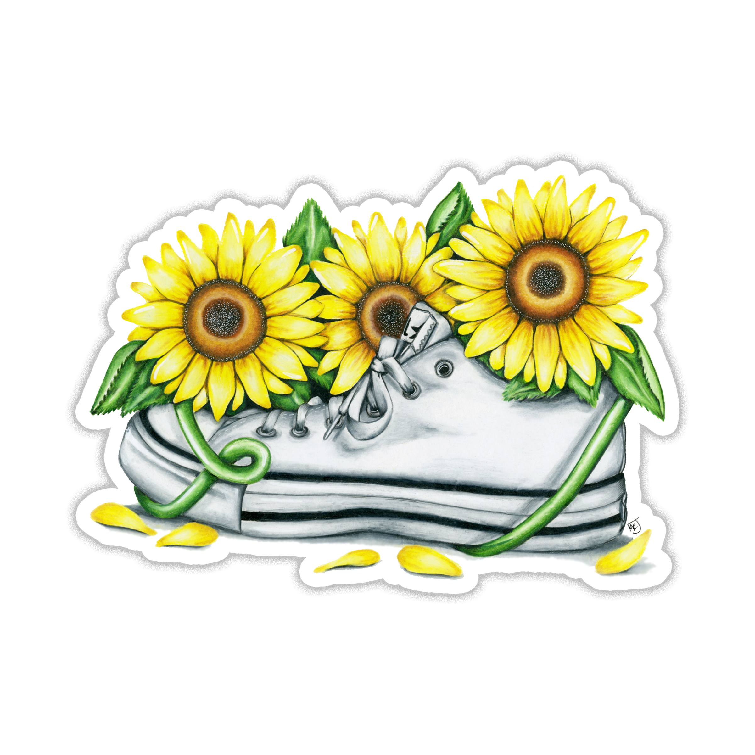 Sunny Sneaker Sticker