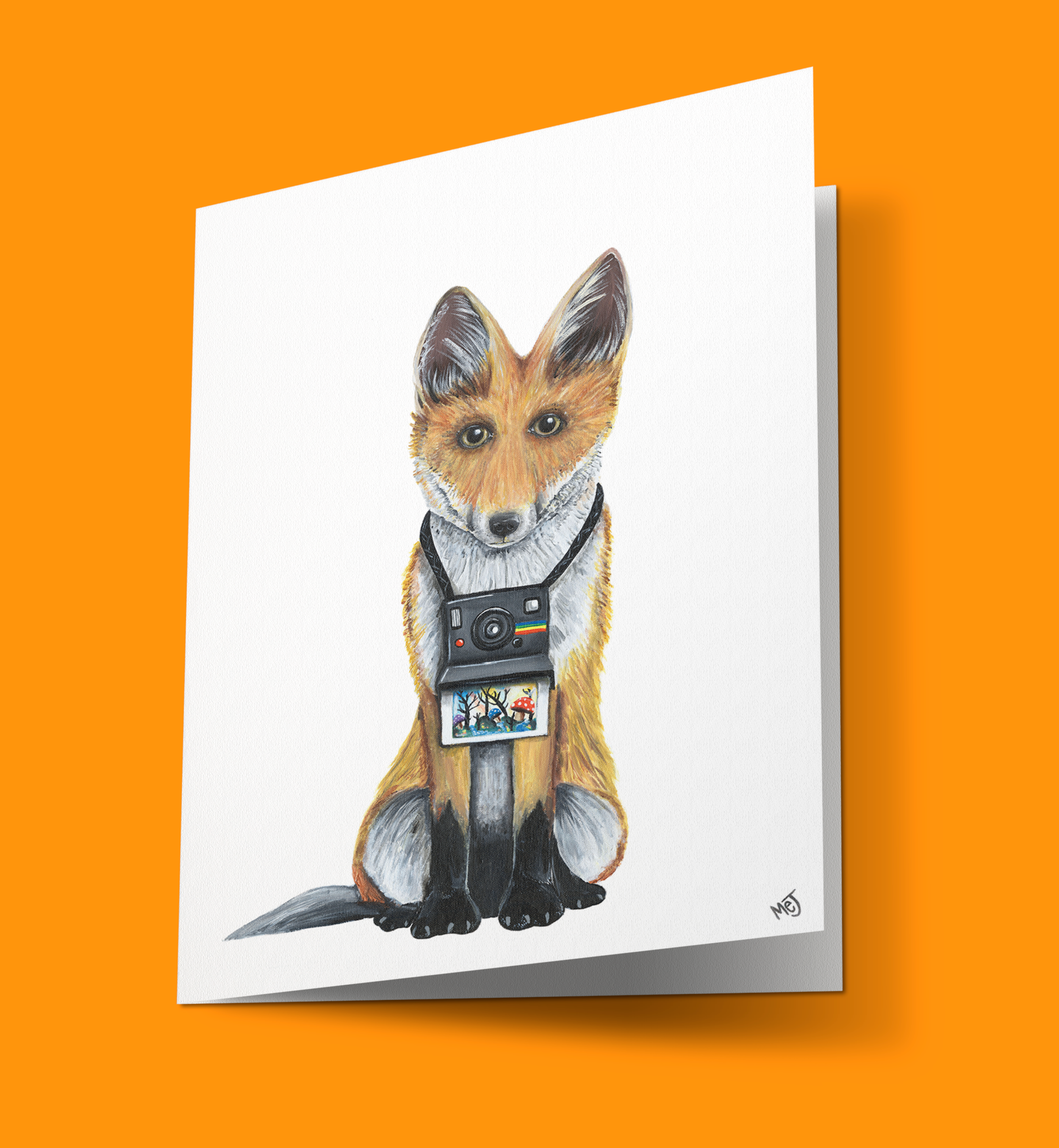 Photo Fox Greeting Card