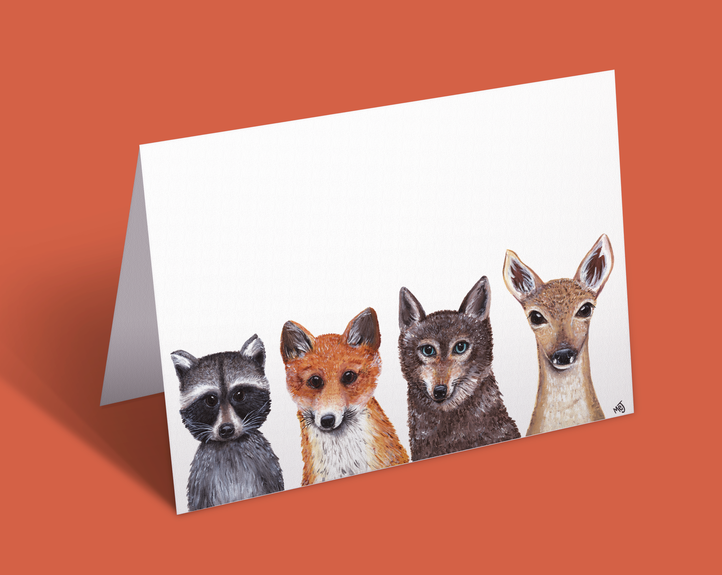 Woodland Animals Greeting Card