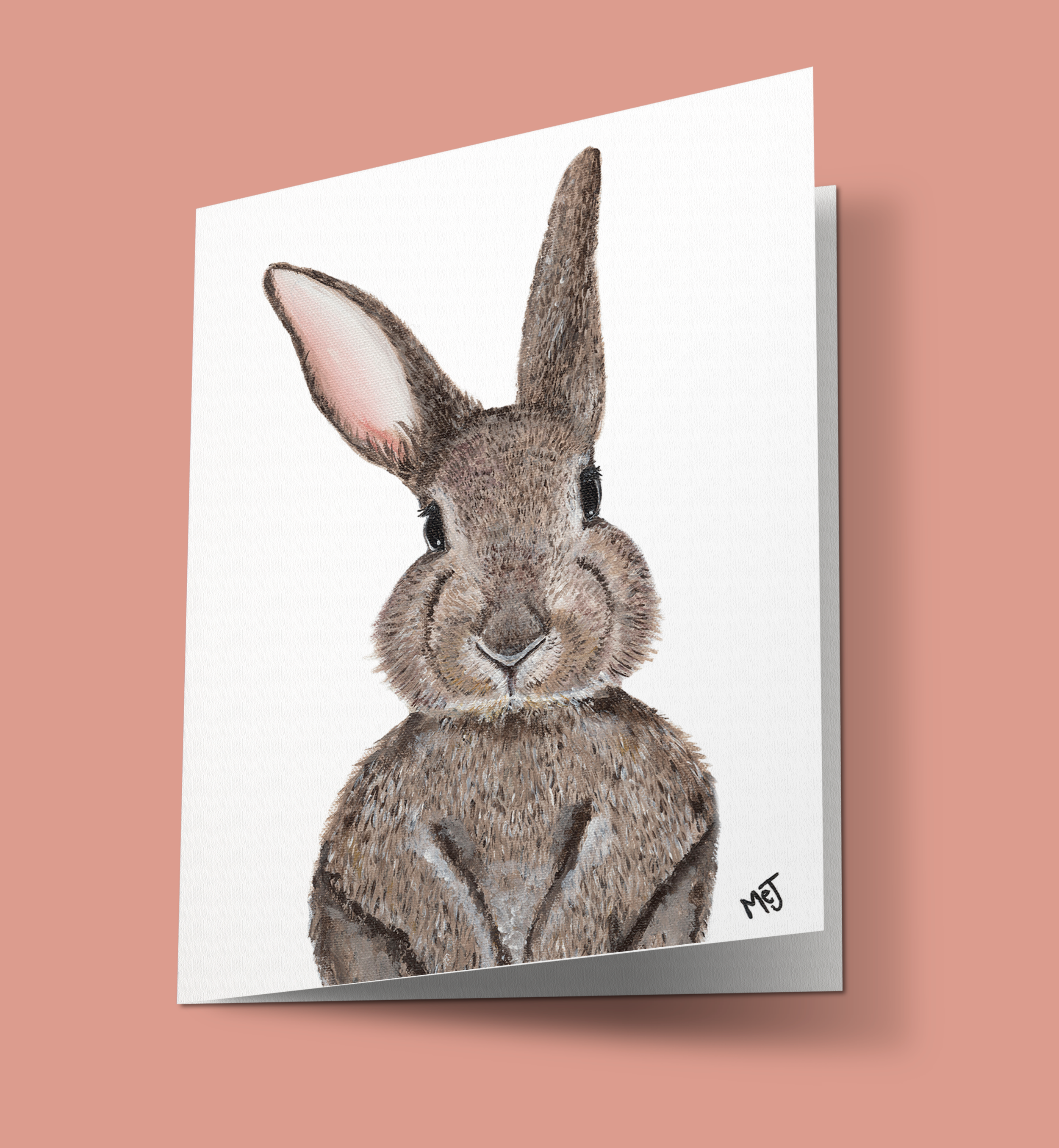 Fuzzy Bunny Greeting Card
