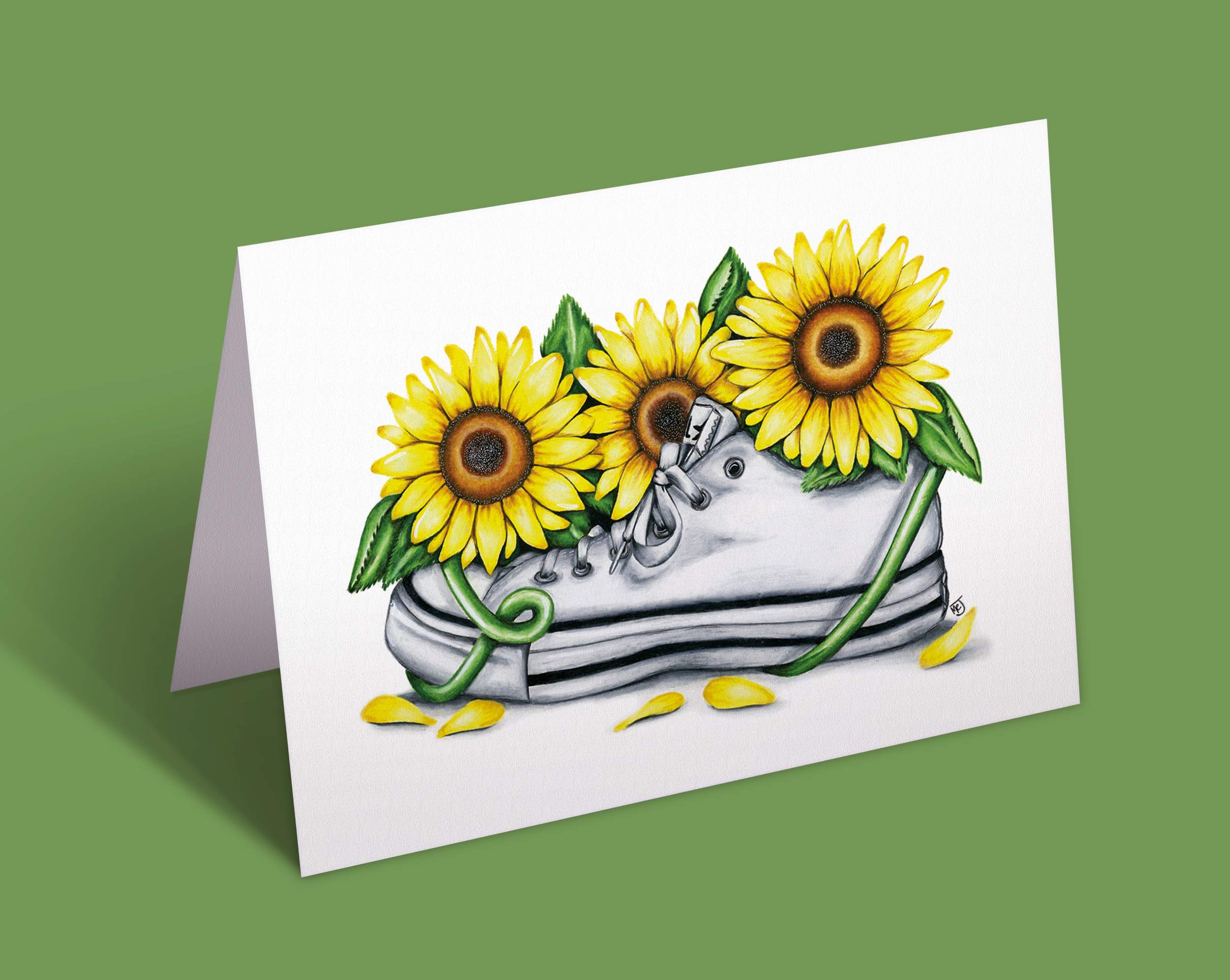 Sunny Sneaker Greeting Card