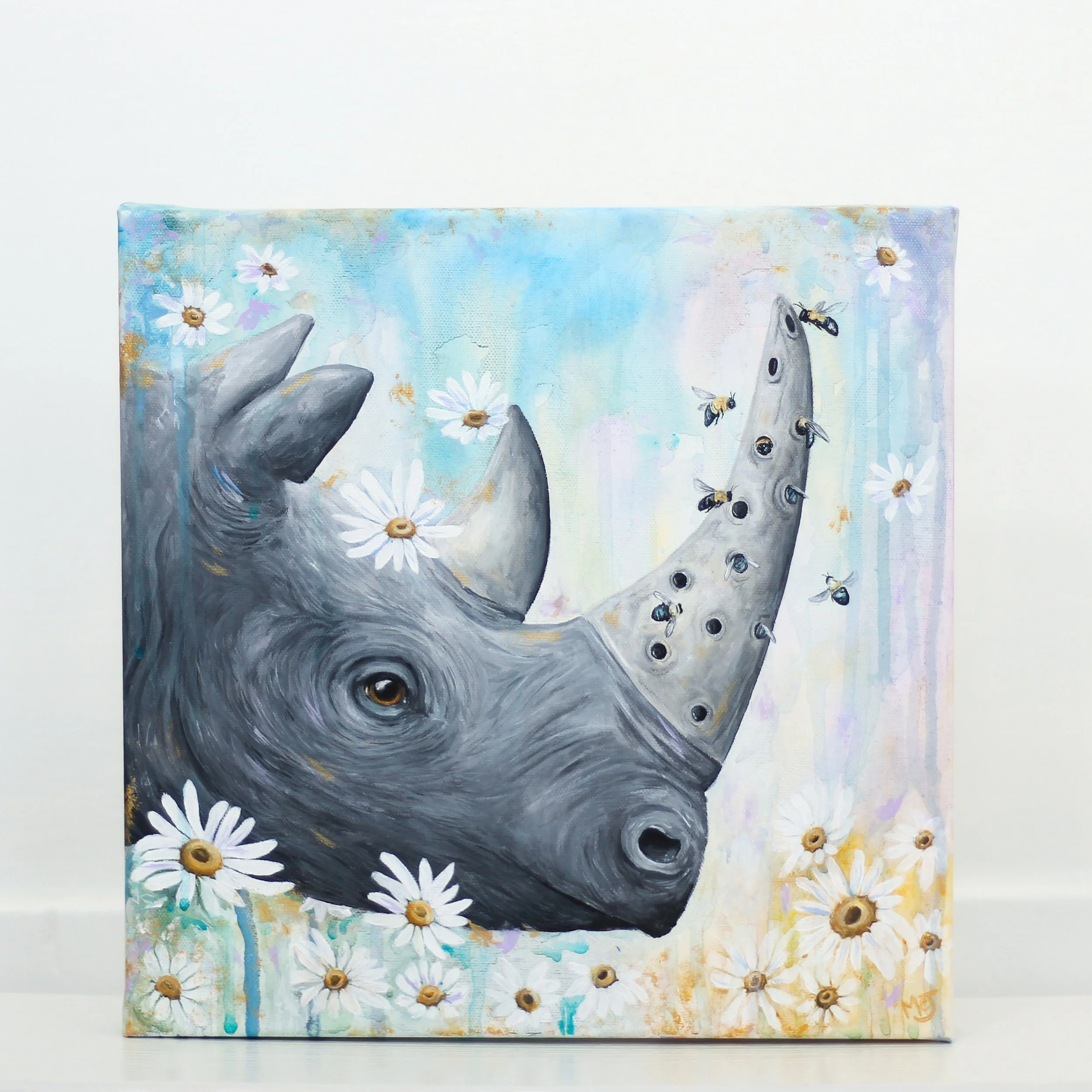 Rhino Comb Original Painting