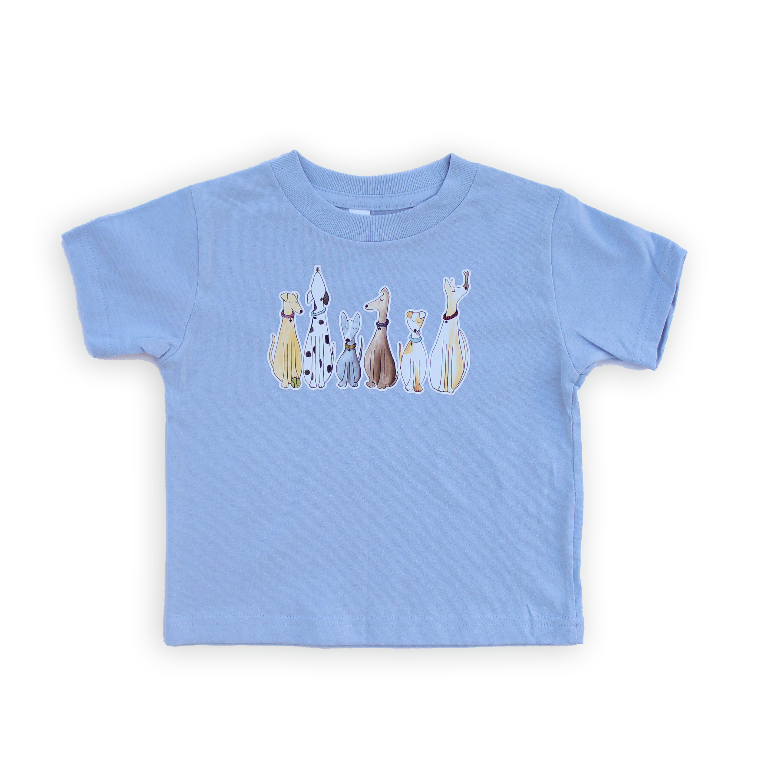 Light Blue Dog Line Toddler T-Shirt