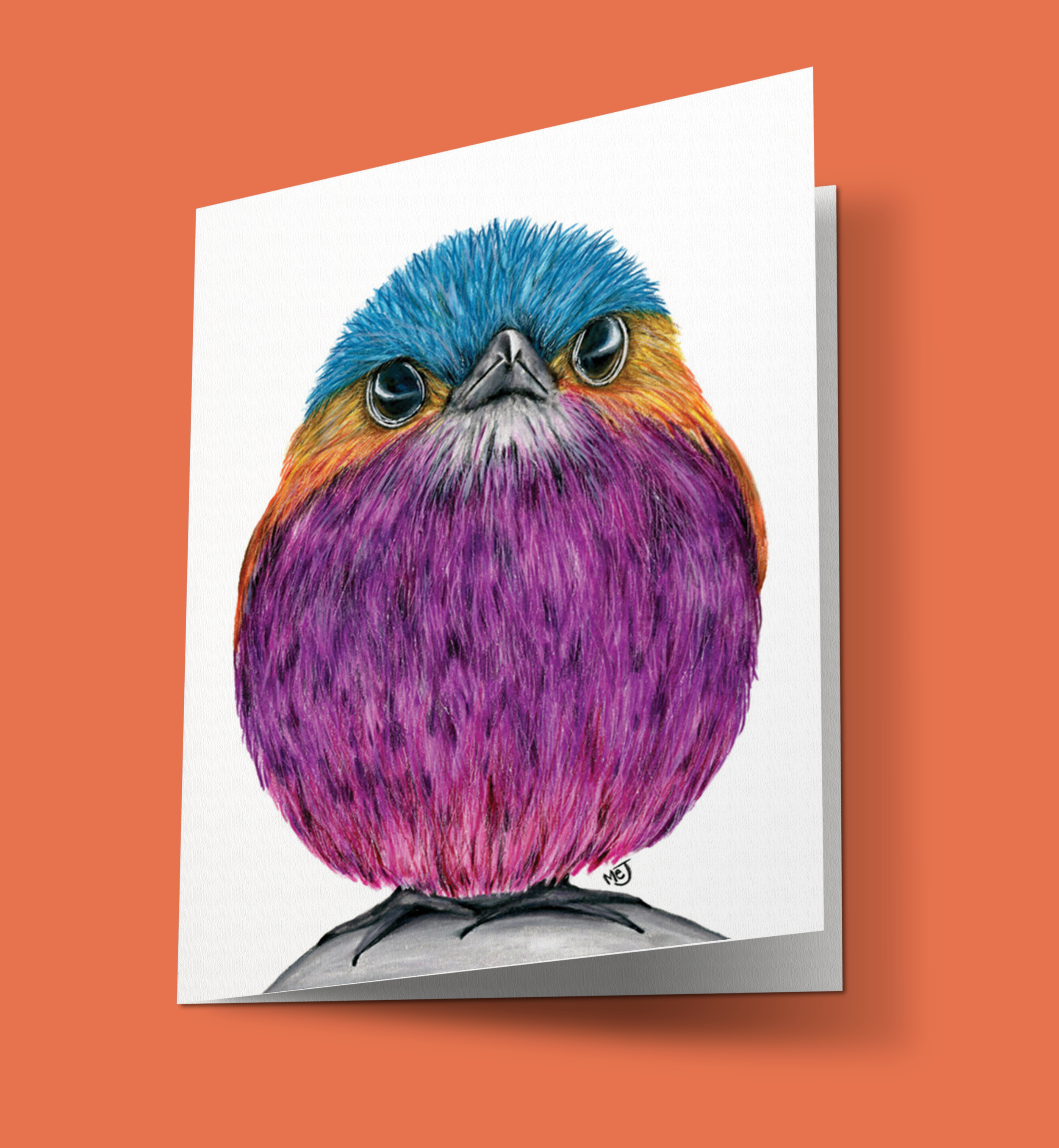 Mad Bird Greeting Card