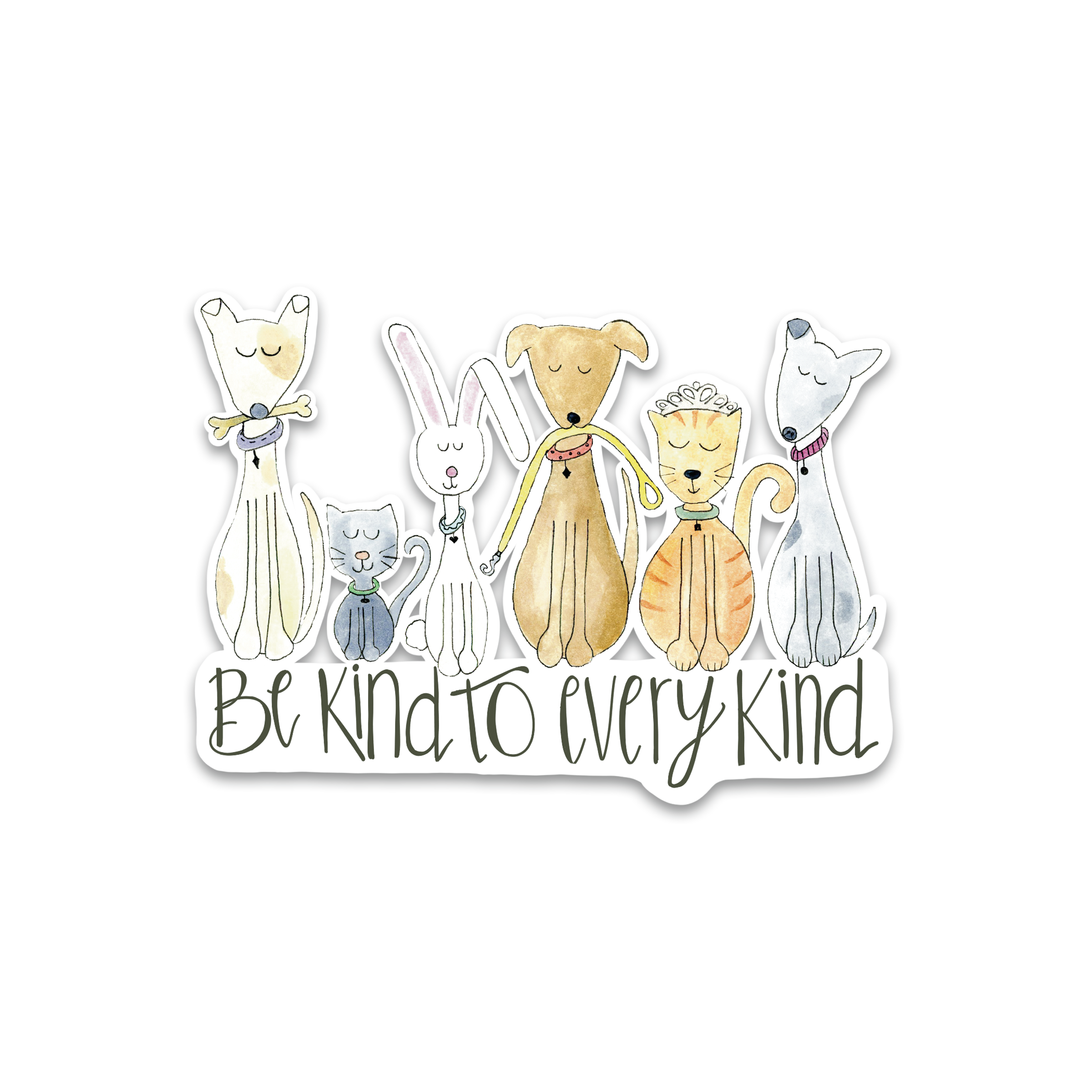 Animal Kindness Sticker