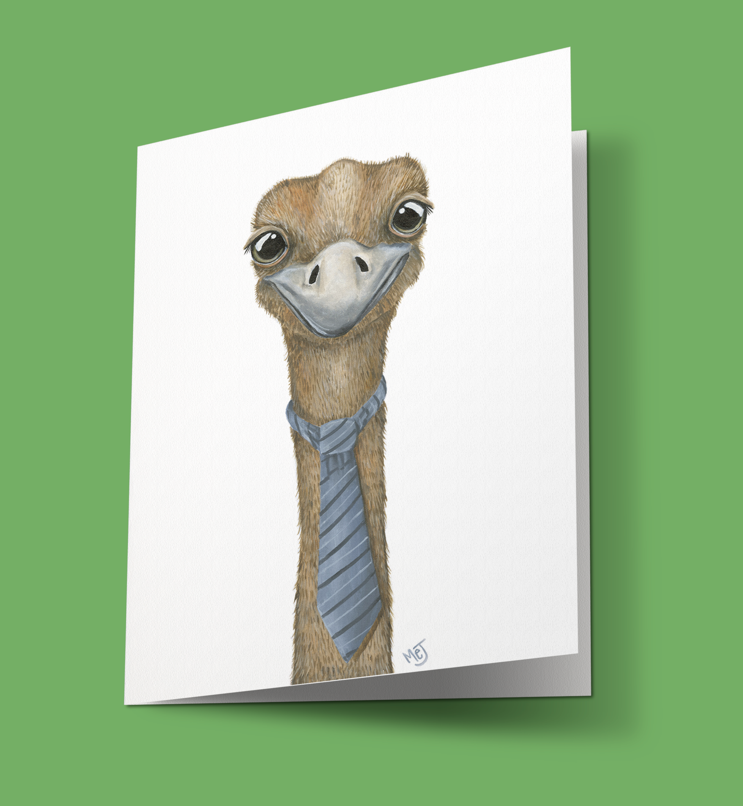 Ostrich Greeting Card