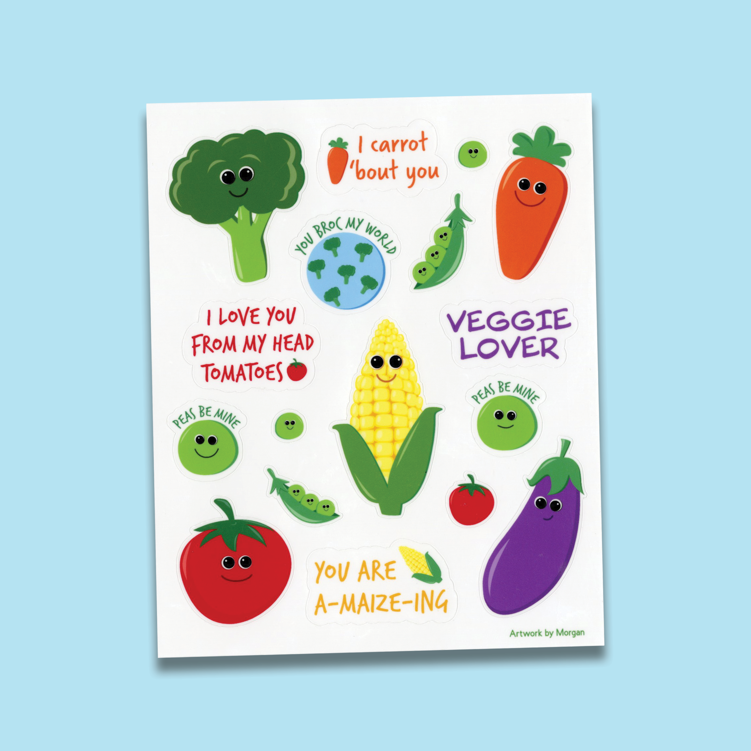 Veggie Lover Sticker Sheet