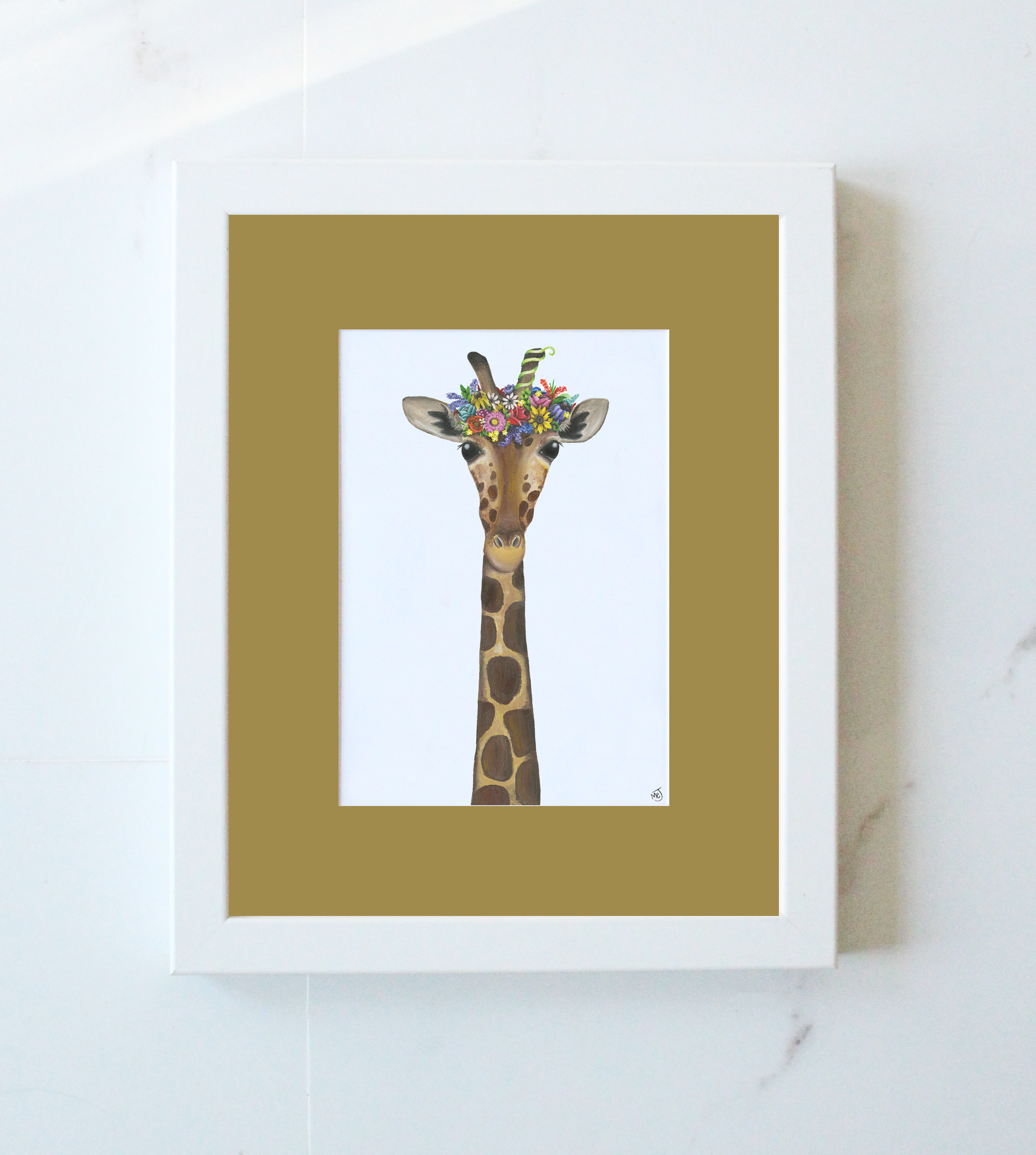 Flower Crown Giraffe