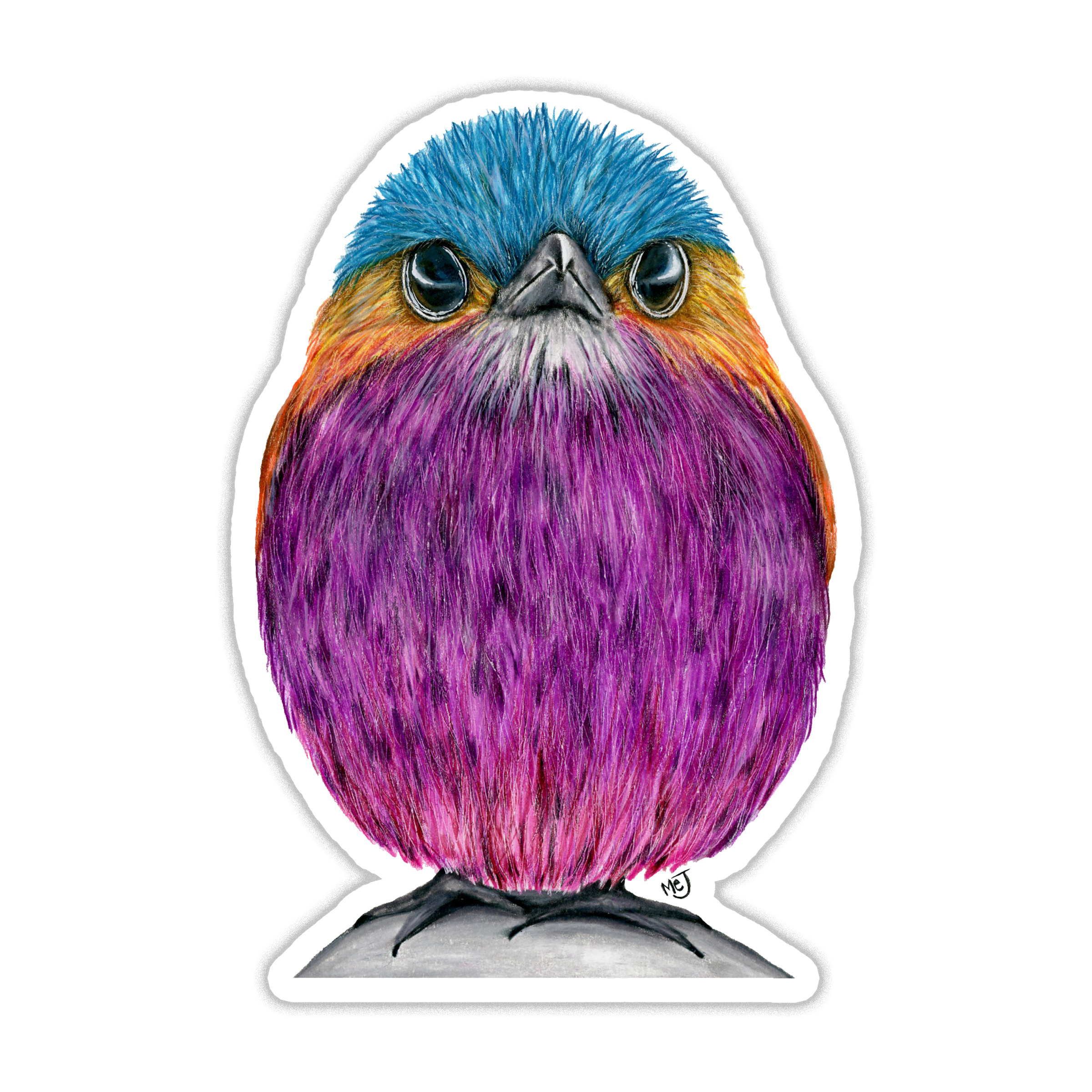 Mad Bird Sticker