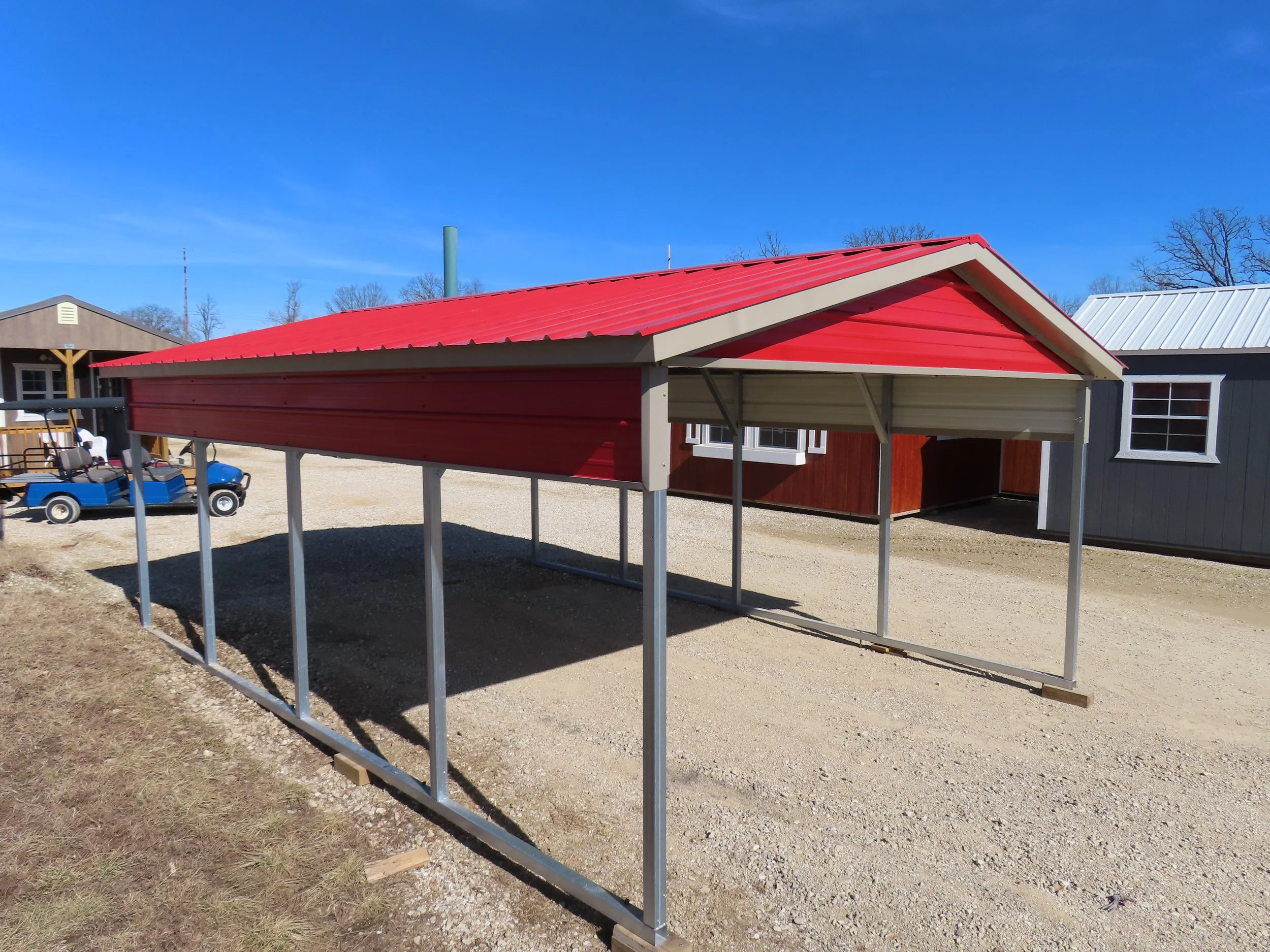  14x20 Vertical Roof Carport 
 Click for more info!