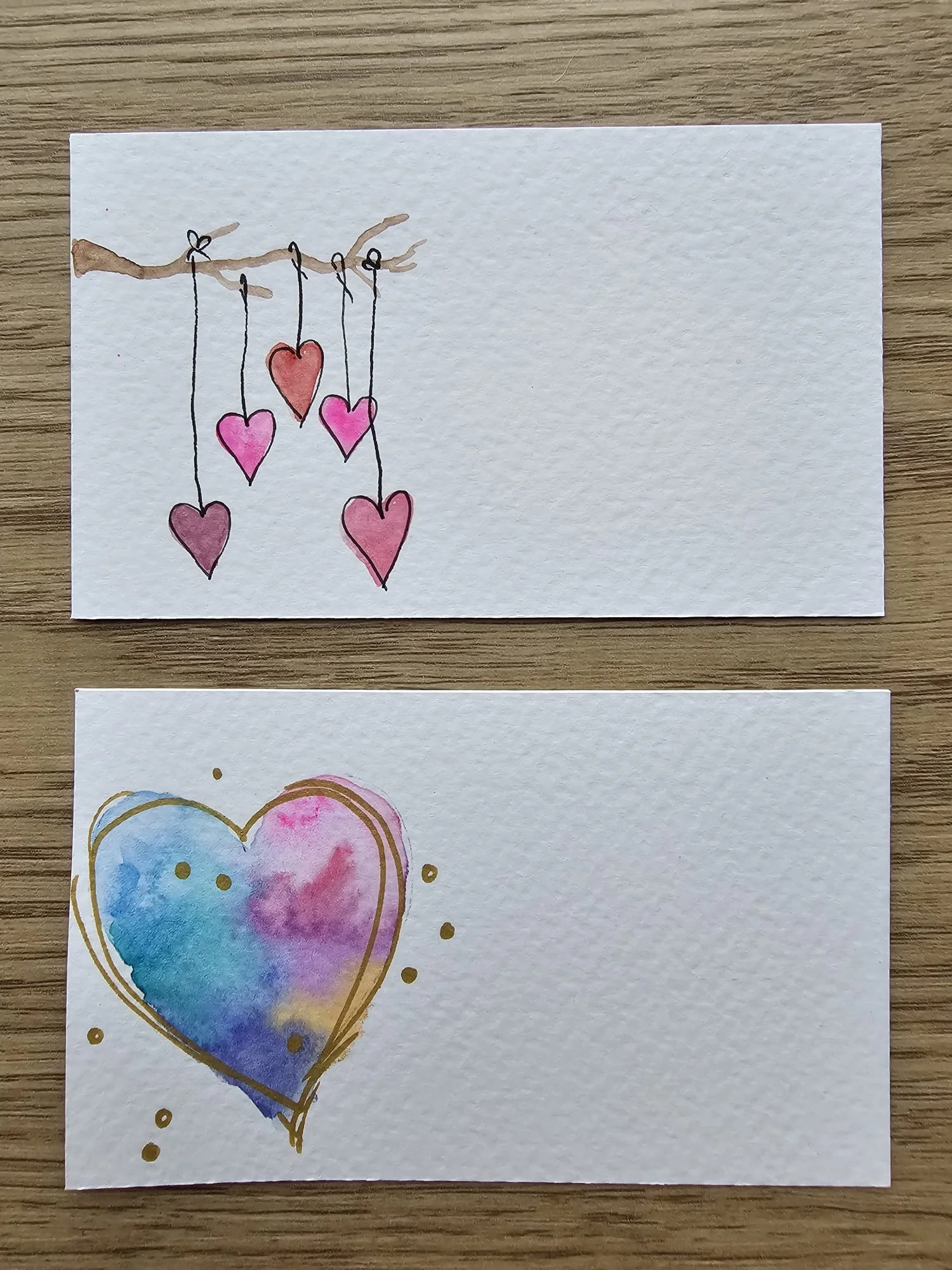 Handpainted card