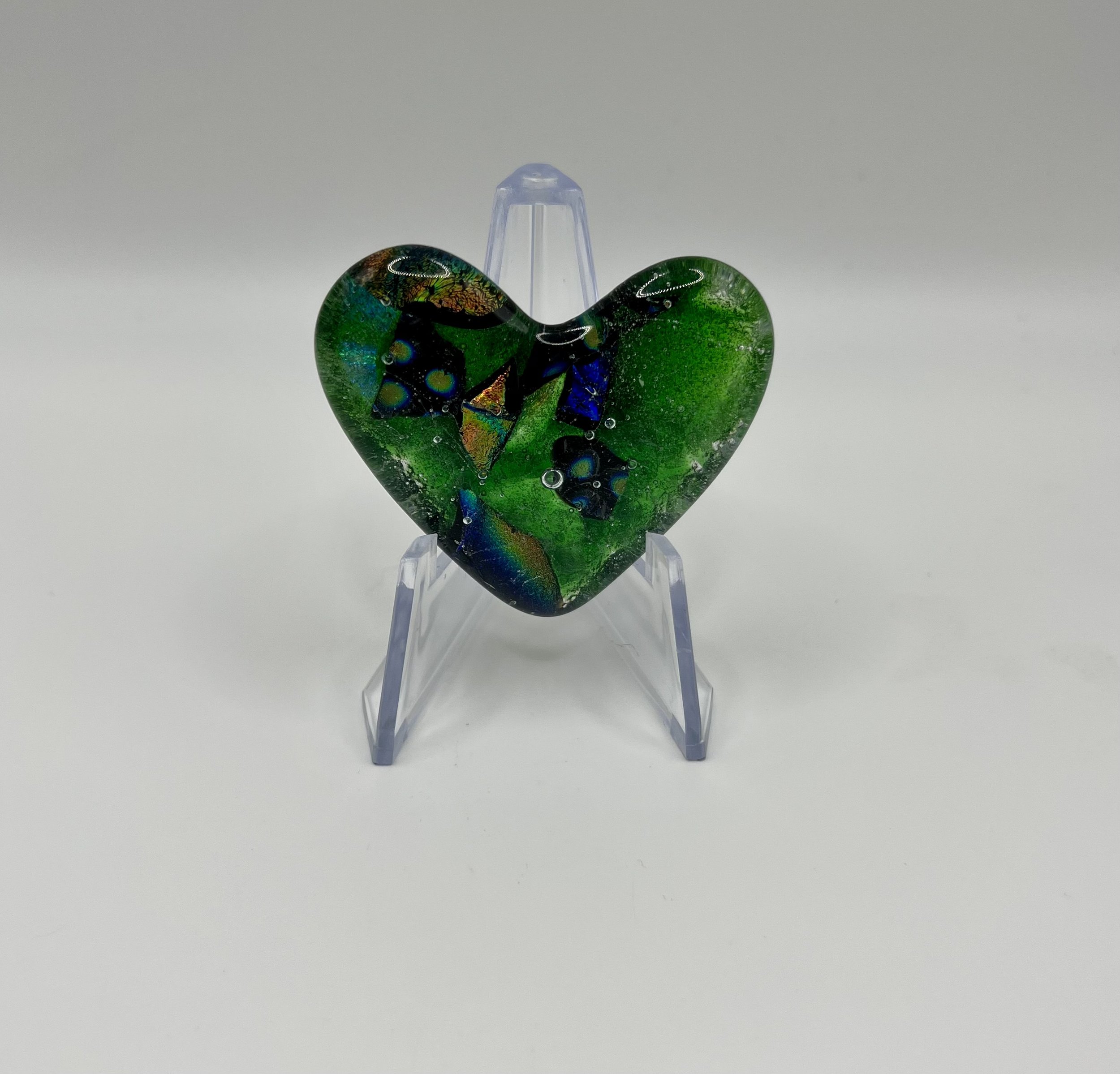 Dichroic Glass Heart Objet d'Art Keepsake #630 - SOLD